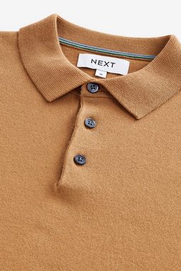 Next Polokragenpullover Langärmeliges Polo-Shirt aus Feinstrick (1-tlg)