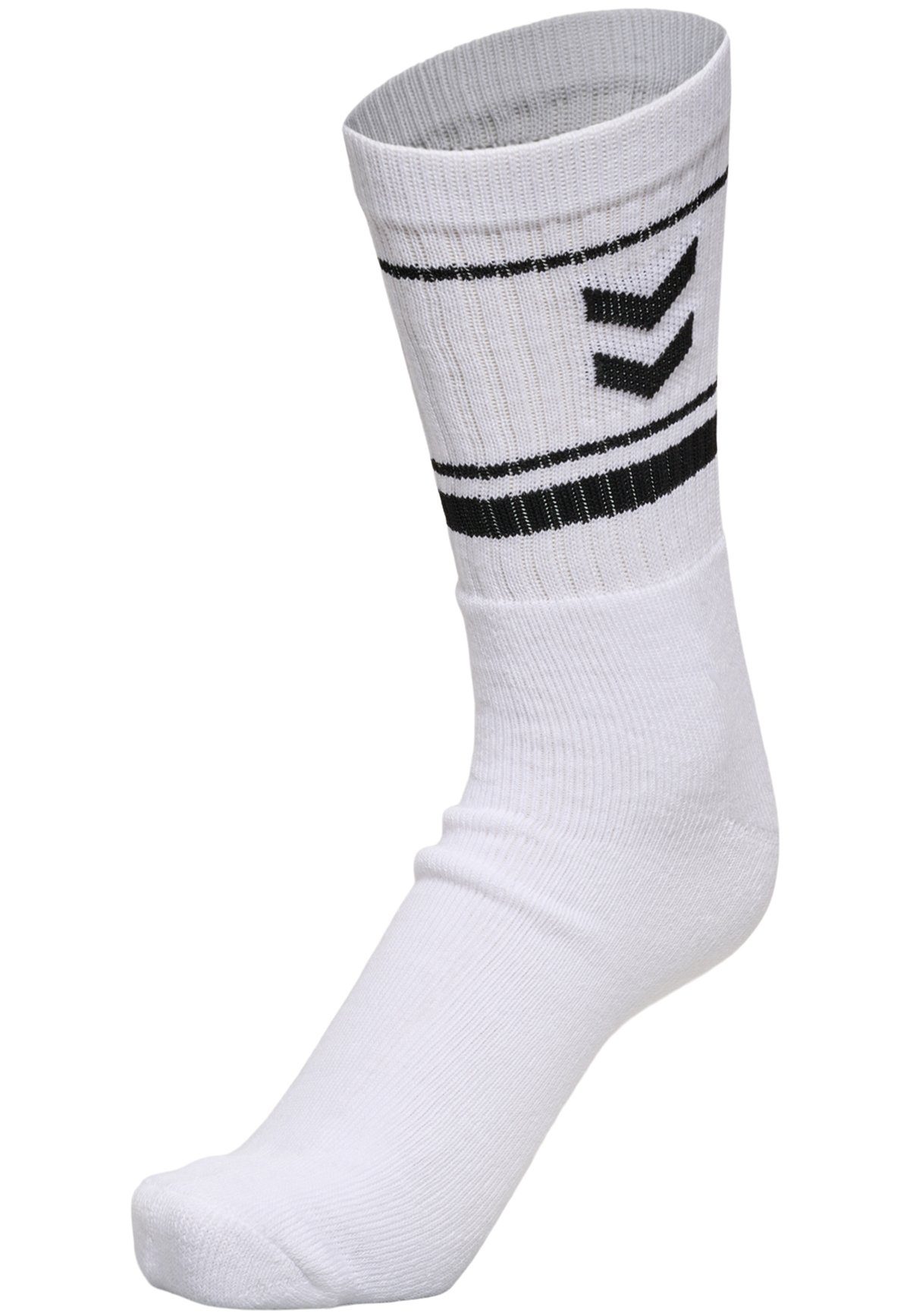 hummel Socken 6-er Set Sport Freizeit Basic Socken mit Logo für Damen (6-Paar, casual) GESTREIFTE SOCKEN