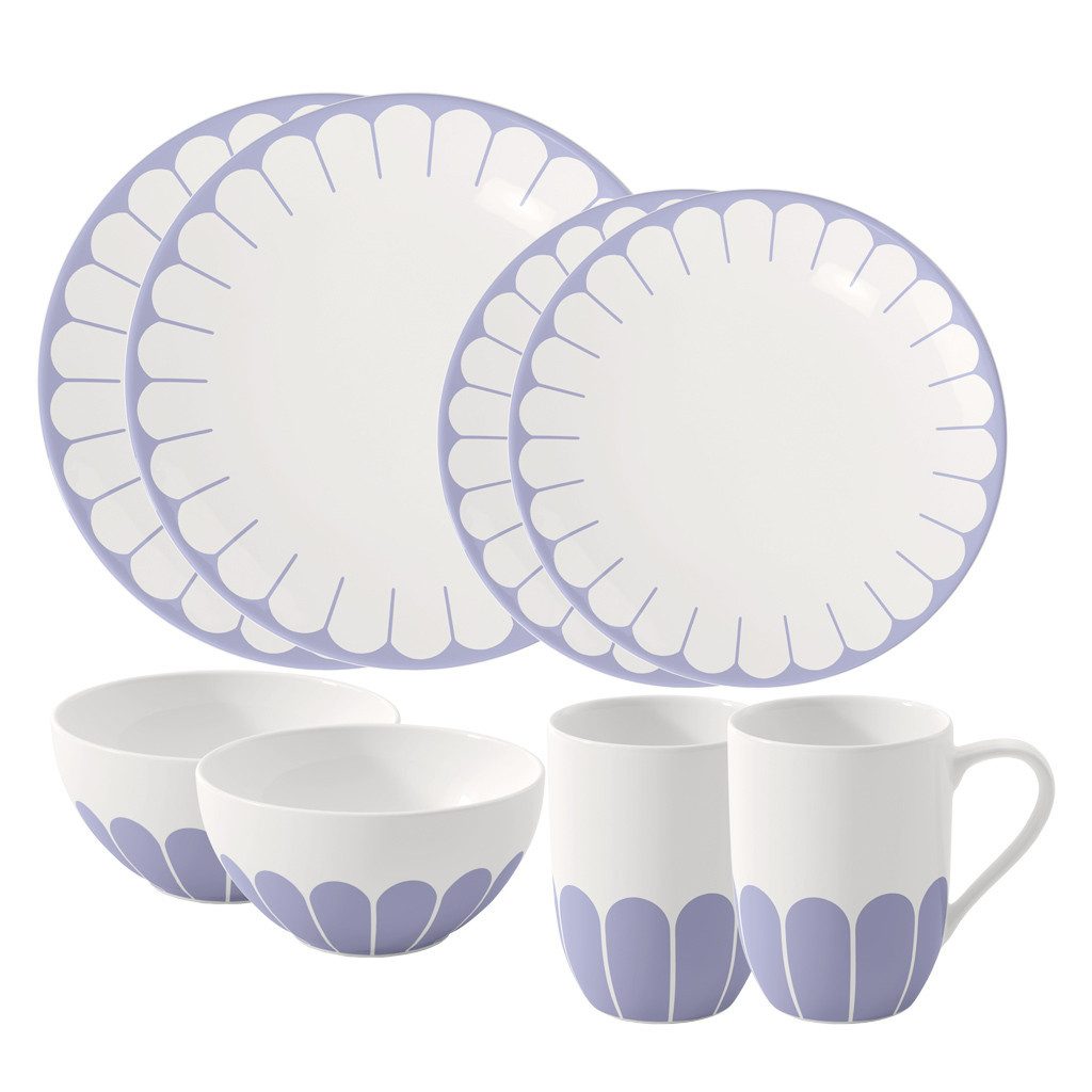 Villeroy & Boch Geschirr-Set (8-tlg), 2 Personen, Porzellan