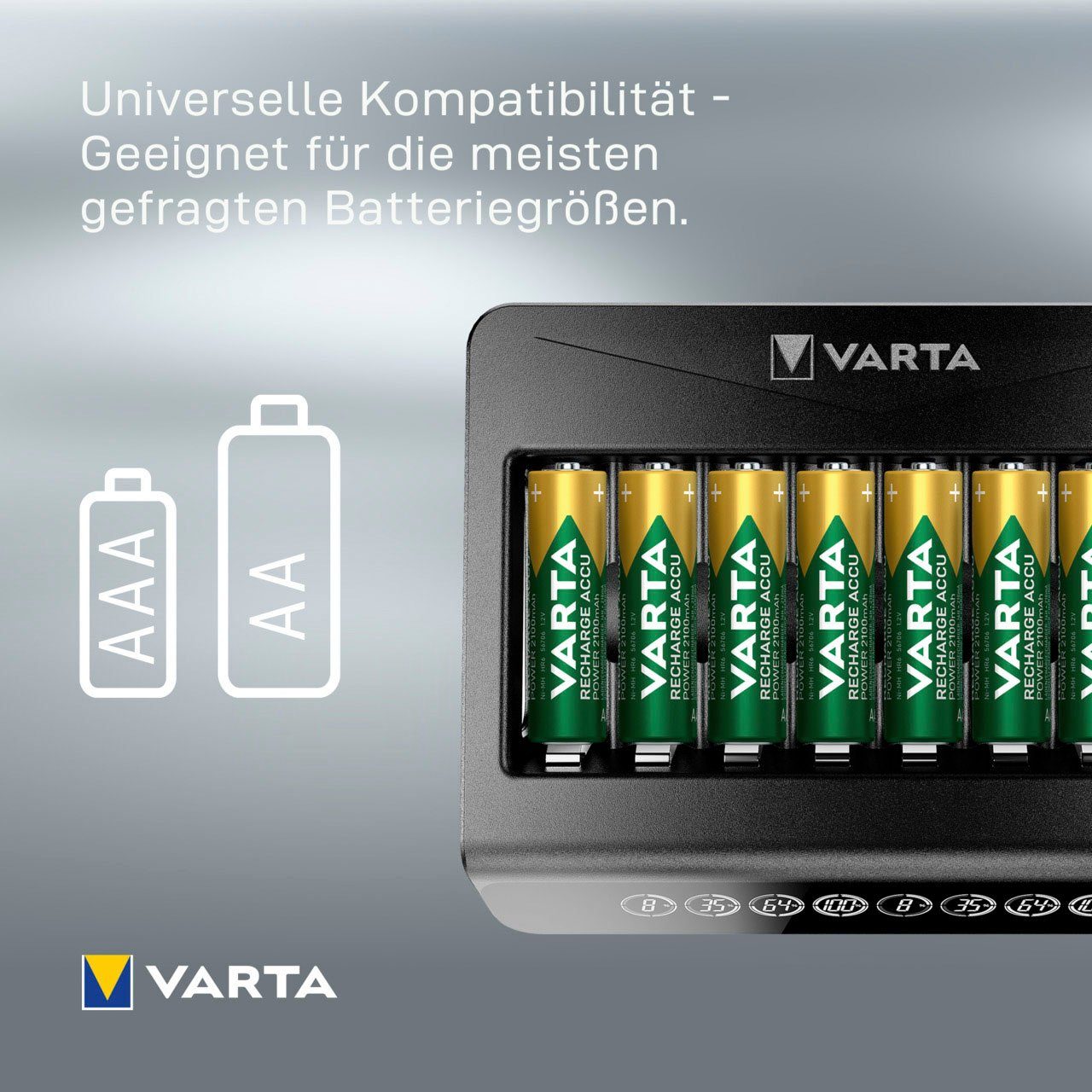 VARTA VARTA LCD Multi Charger+ Akku-Ladestation (ohne Netzteil)