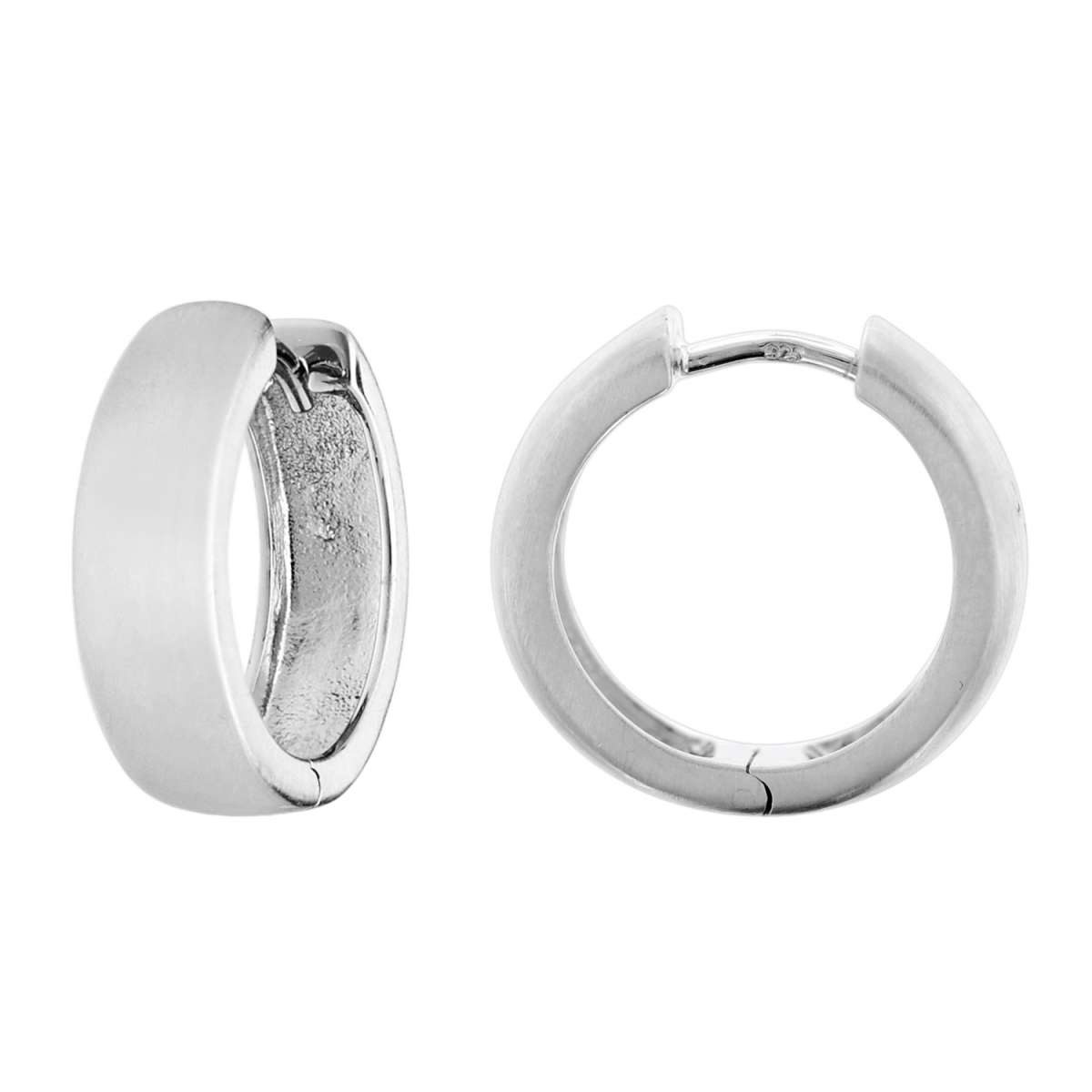 trendor Paar Creolen 41583, für Damen und Herren 925 Silber Ø 18 mm