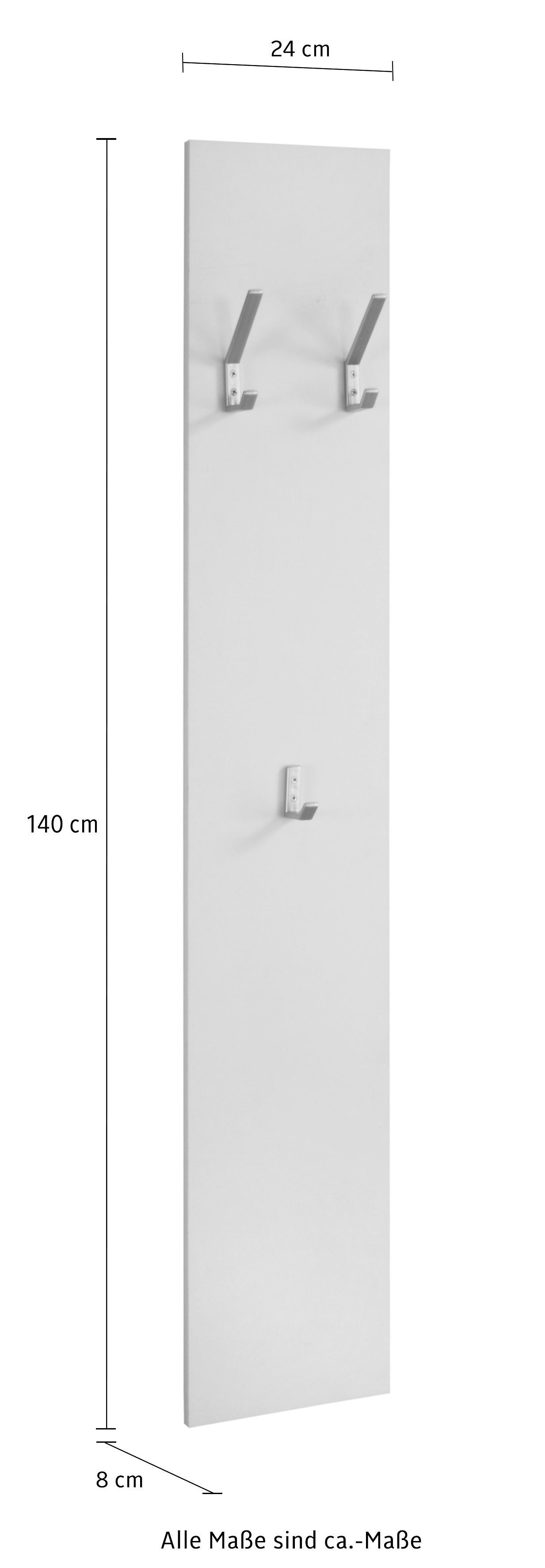 borchardt Möbel Garderobenpaneel Vaasa (2 St), 2 Stück