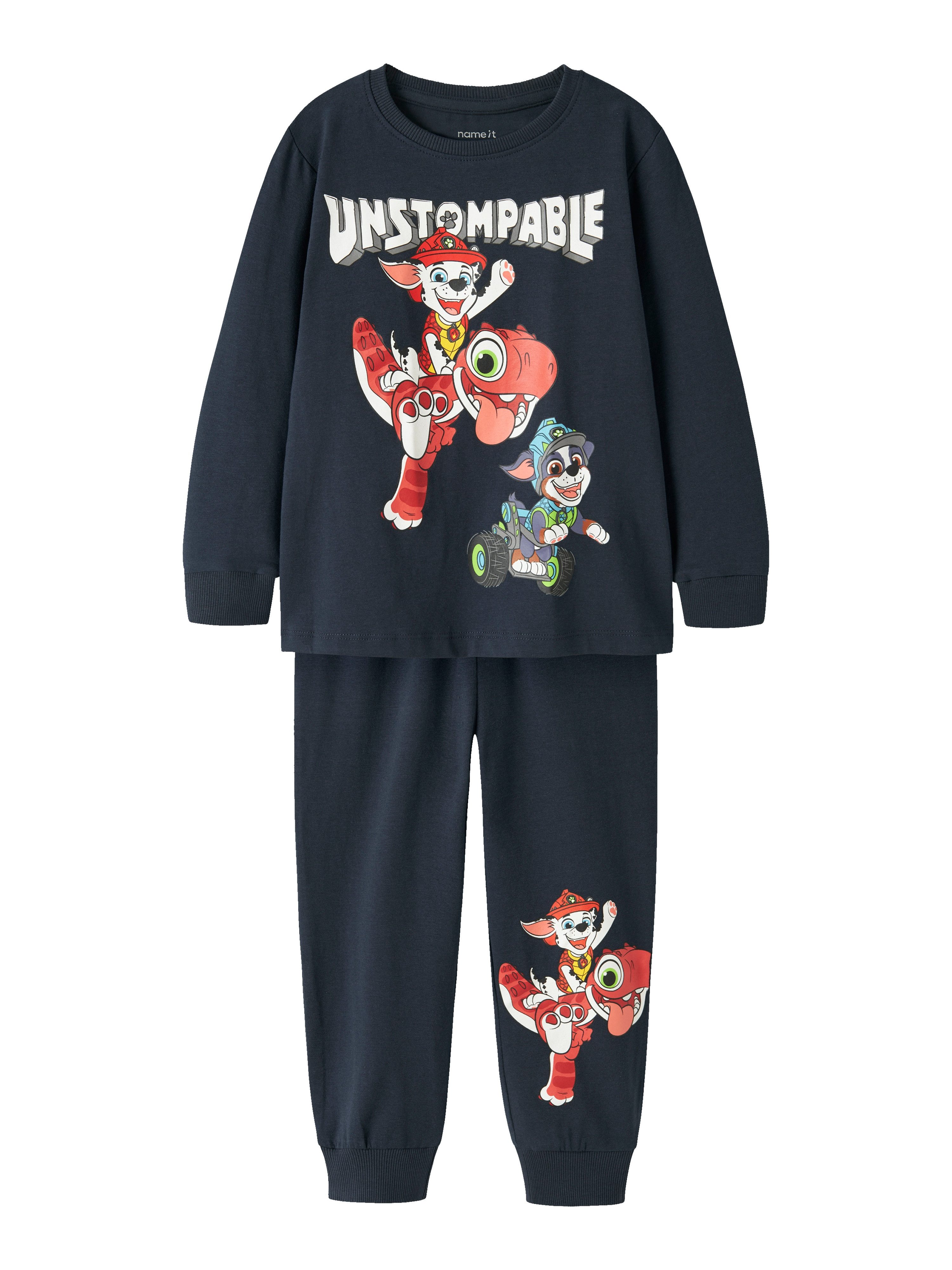 Name It Schlafanzug NMMJALMER PAW LS NIGHTSET CPLGM Baumwollmischung, mit Paw Patrol Druck