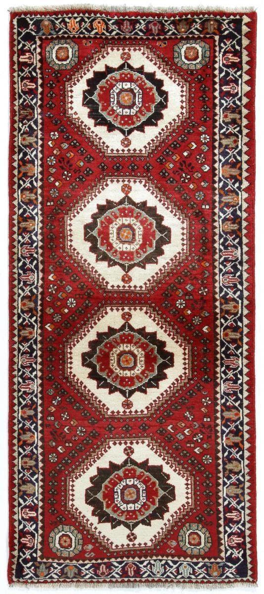 Orientteppich Shiraz 86x197 Handgeknüpfter Orientteppich / Perserteppich Läufer, Nain Trading, rechteckig, Höhe: 10 mm