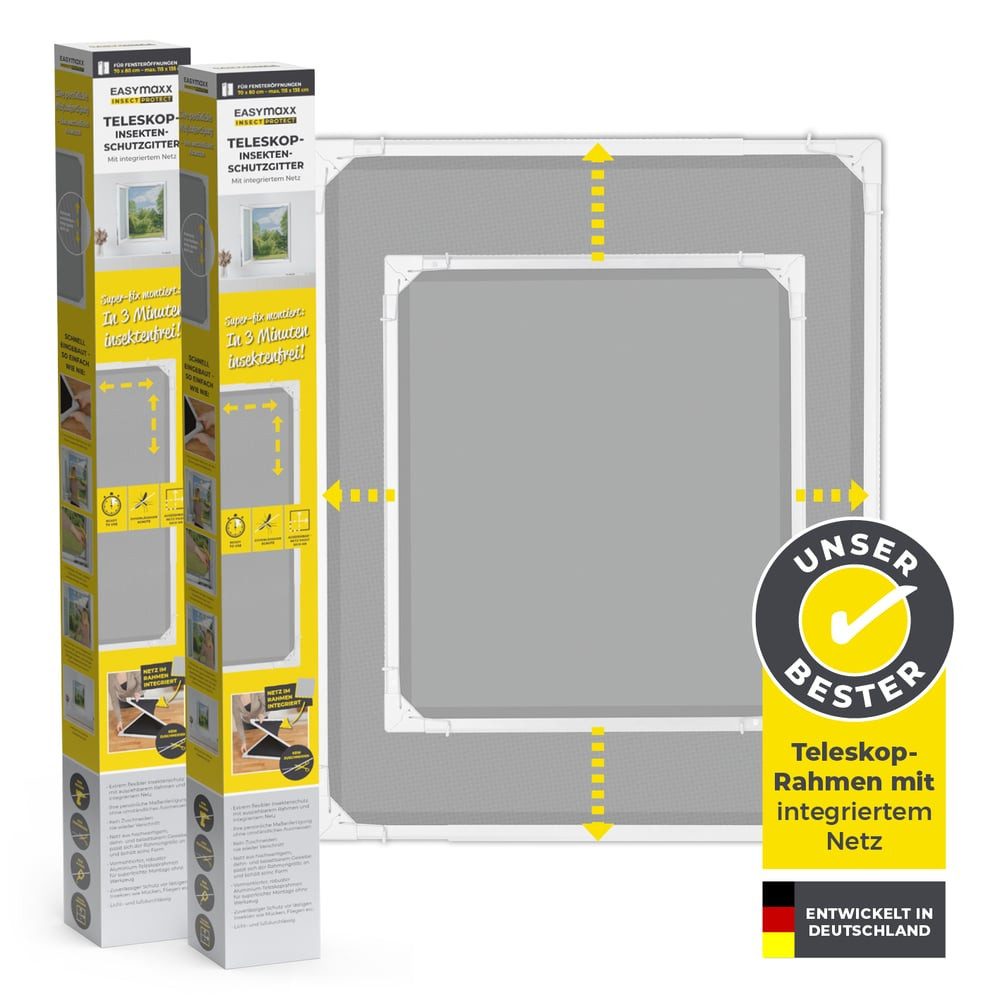 EASYmaxx Insektenschutz-Fensterrahmen Insect Protect, Teleskop-Insektenschu günstig online kaufen