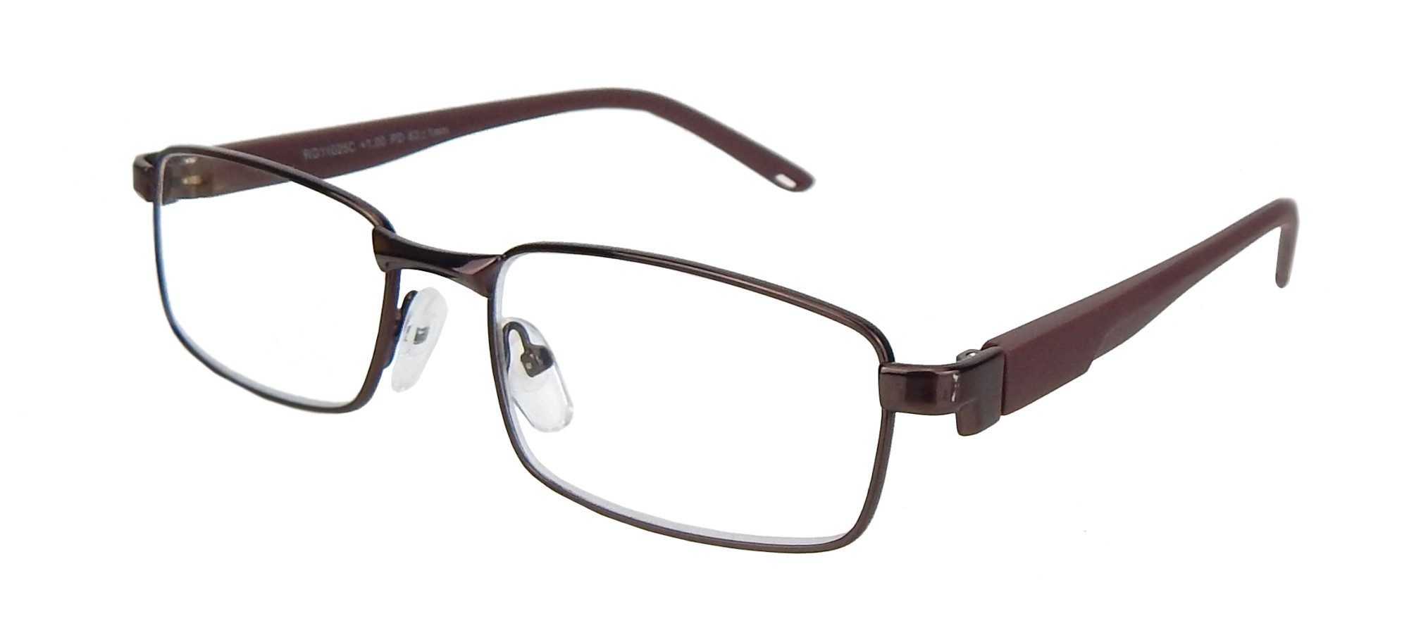 Ella Jonte Lesebrille, Herren braun im Etui 1,00 bis 3,5 dpt