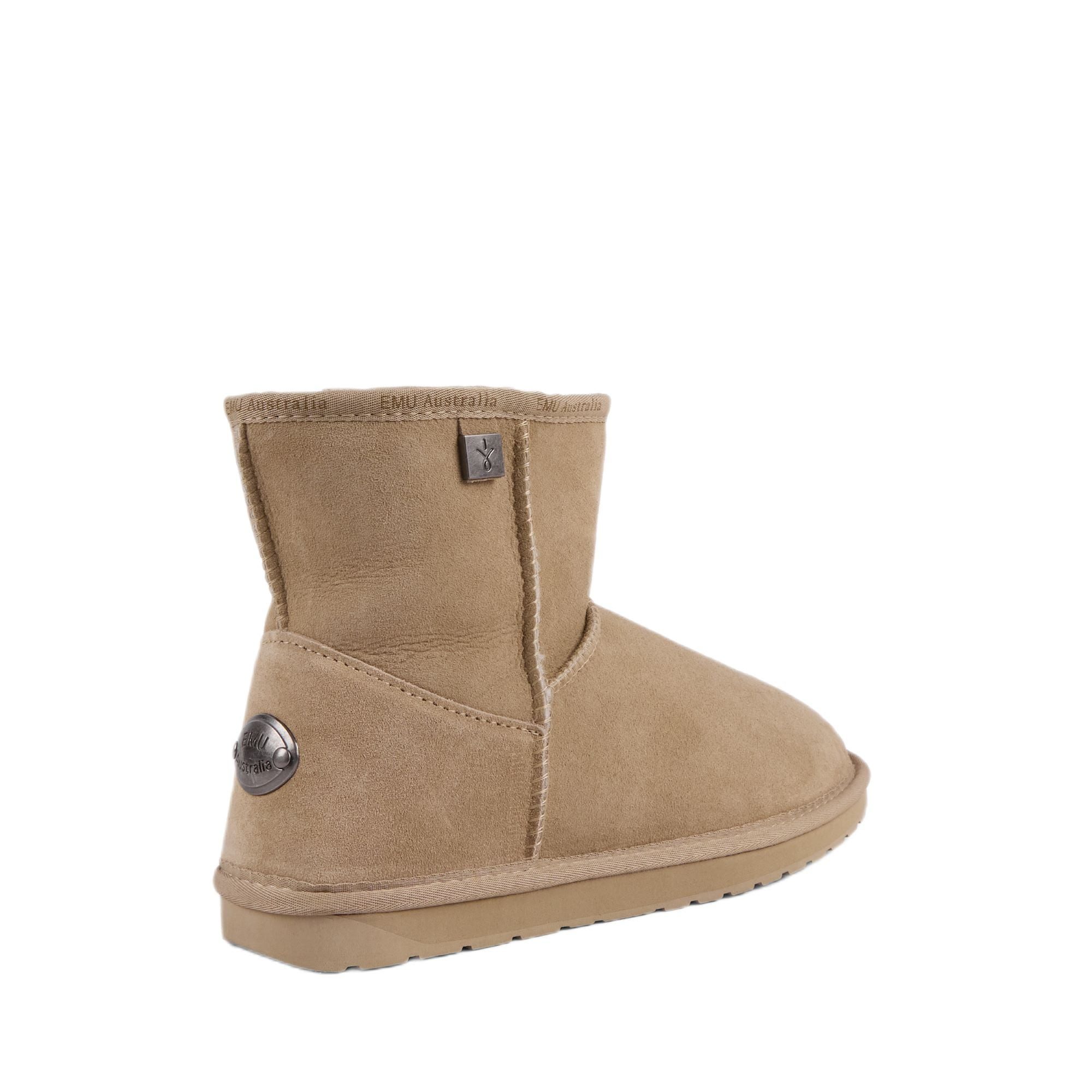 Emu Australia Platinum Stinger Slim Mini (Schafsleder, Wildleder) sandbraun Damen Winterstiefel