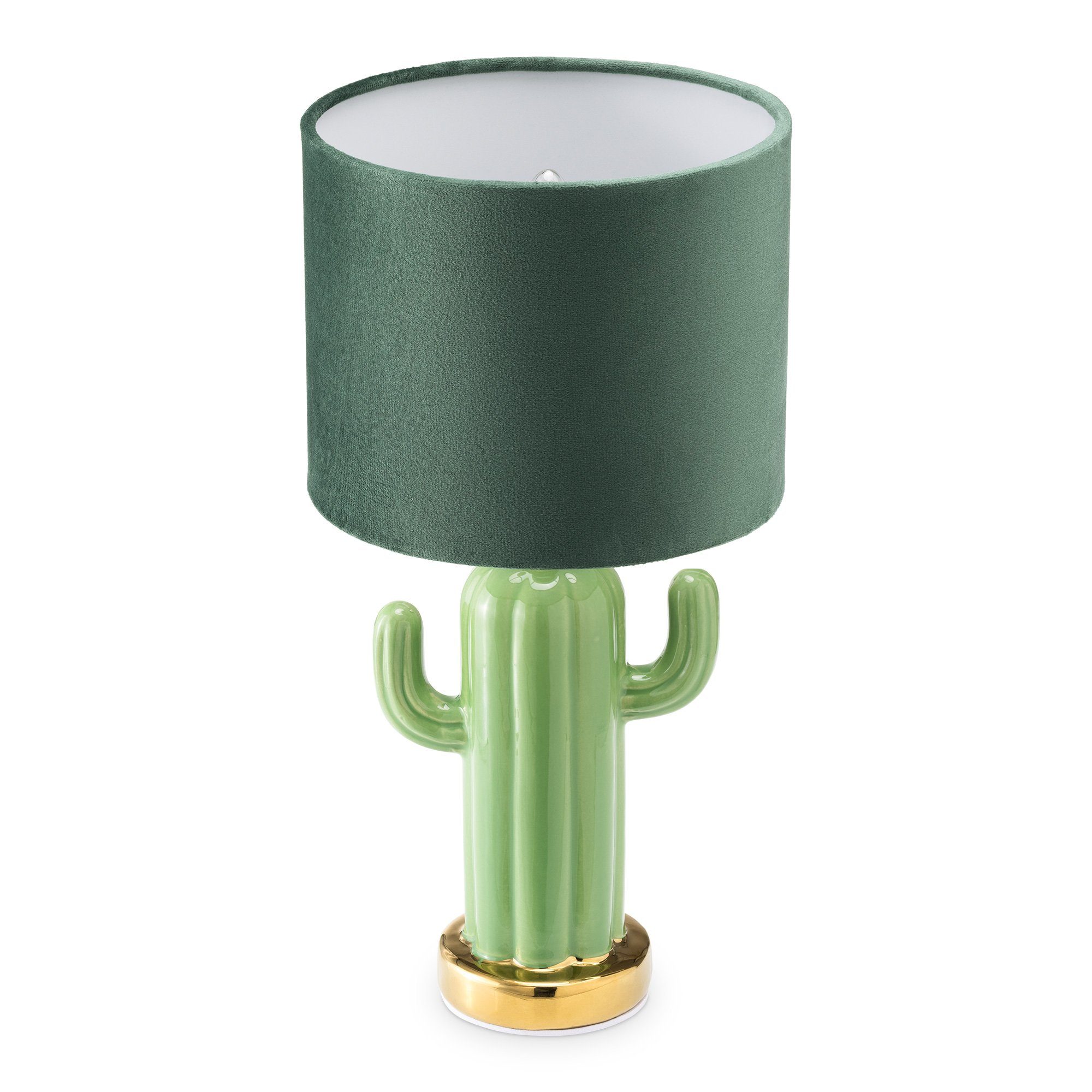 Navaris Schreibtischlampe Tischlampe Kaktus Design Deko Lampe für Nachttisch oder Beistelltisch Grün