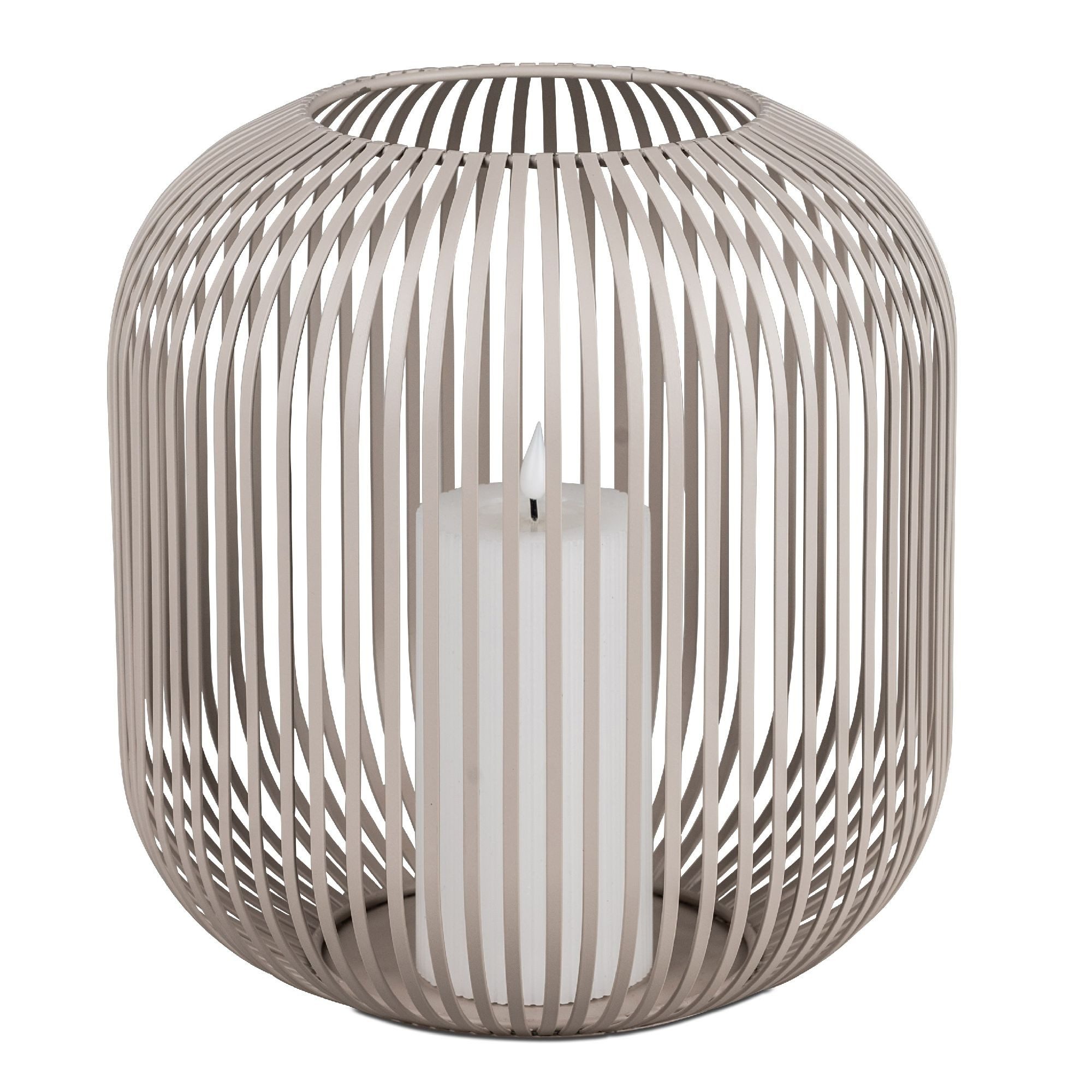 formano Windlicht Stäbe, Farbe: Grau, Motiv: Stäbe günstig online kaufen