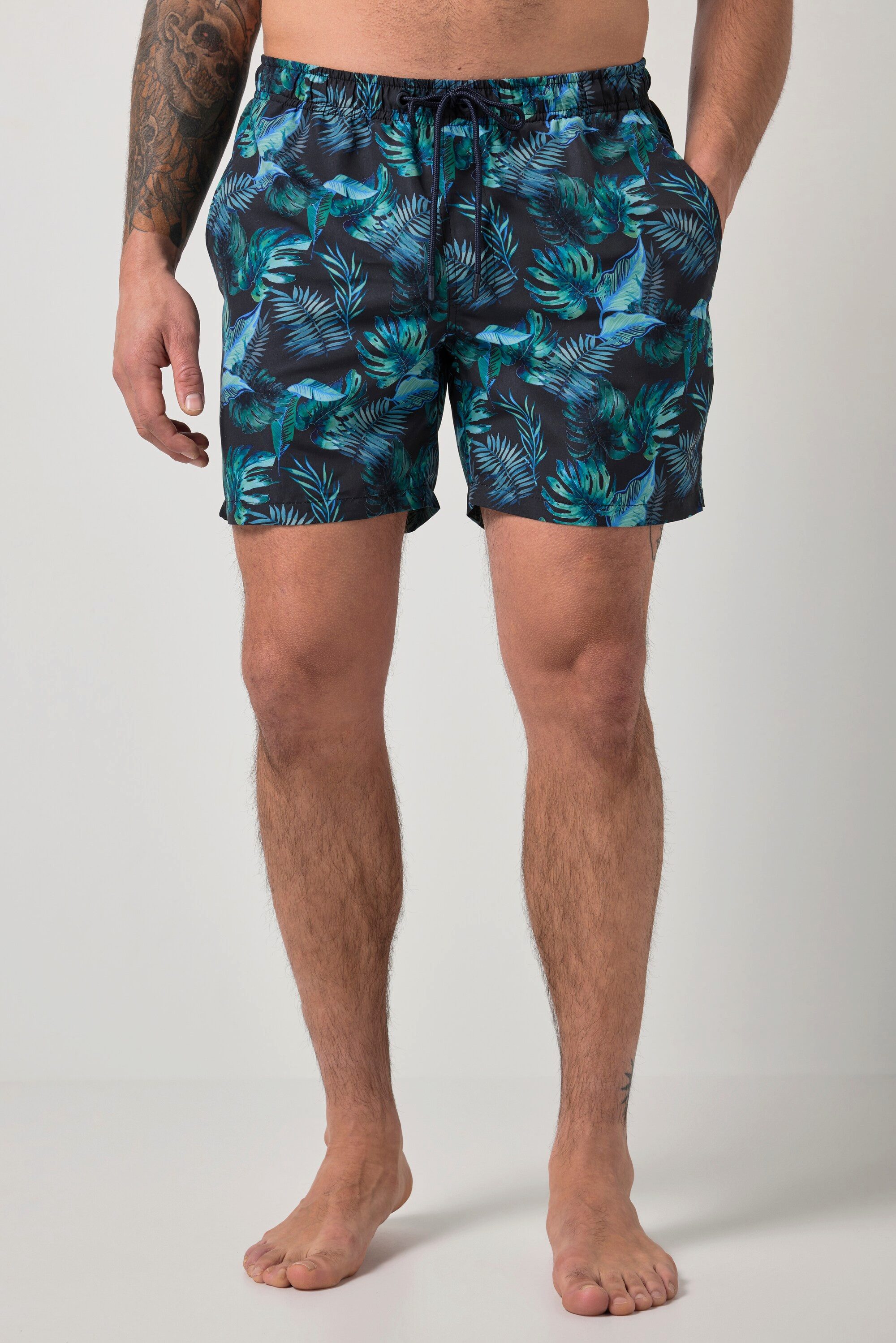 JP1880 Badehose Badeshorts Bauchfit Beachwear Alloverprint