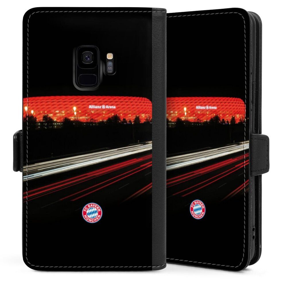 DeinDesign Handyhülle FC Bayern München FCB Stadion FC Bayern München Allianz Arena, Samsung Galaxy S9 Hülle Handy Flip Case Wallet Cover Handytasche Leder