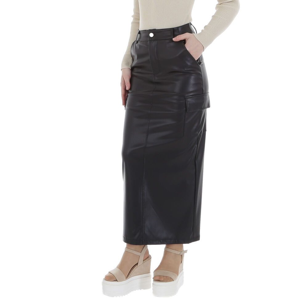 Ital-Design Lederimitatrock Damen Elegant (86365161) Stretch günstig online kaufen