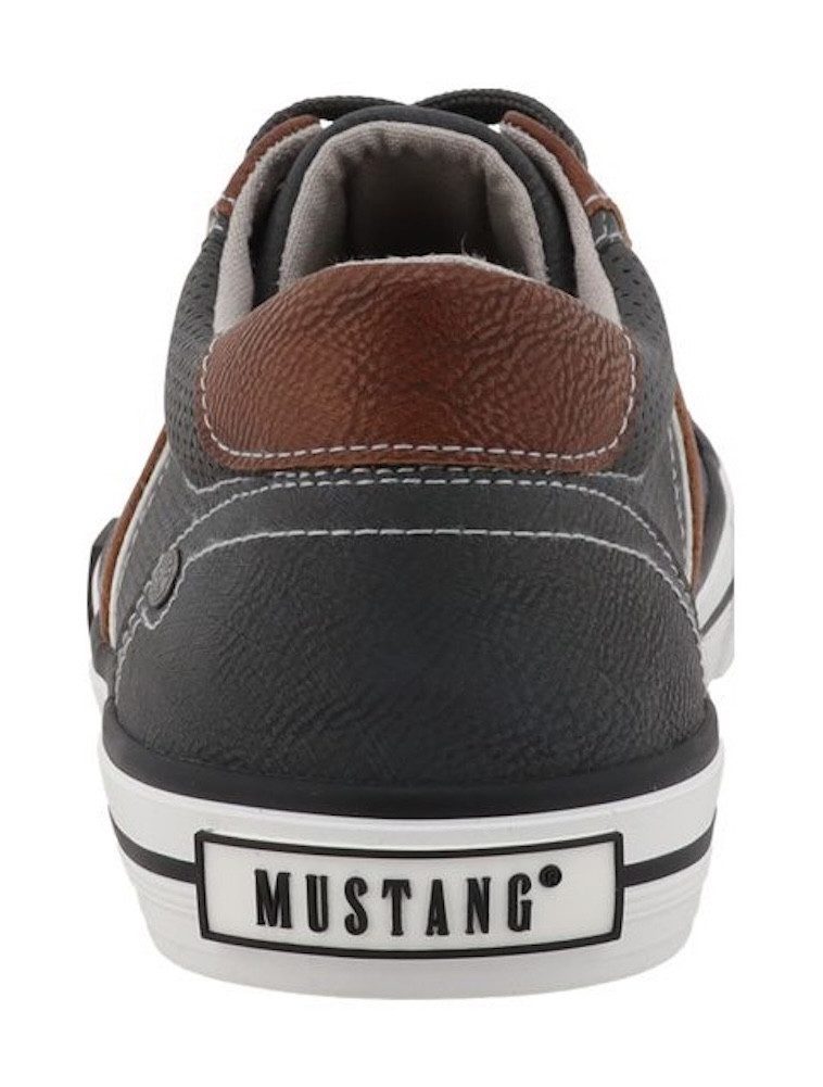 Mustang Shoes Calogero Sneaker Freizeitschuh, Halbschuh, Schnürschuh mit Kontrastbesätzen
