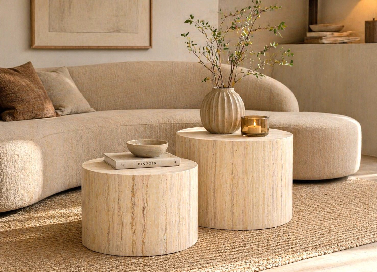 ACTONA GROUP Couchtisch Dice 2er Set - Steinoptik, modern & stilvoll, skandinavisches Design (Couchtisch, Beistelltisch), OTTOs Choice, Pflegeleichter Beistelltisch, vielseitig, robust