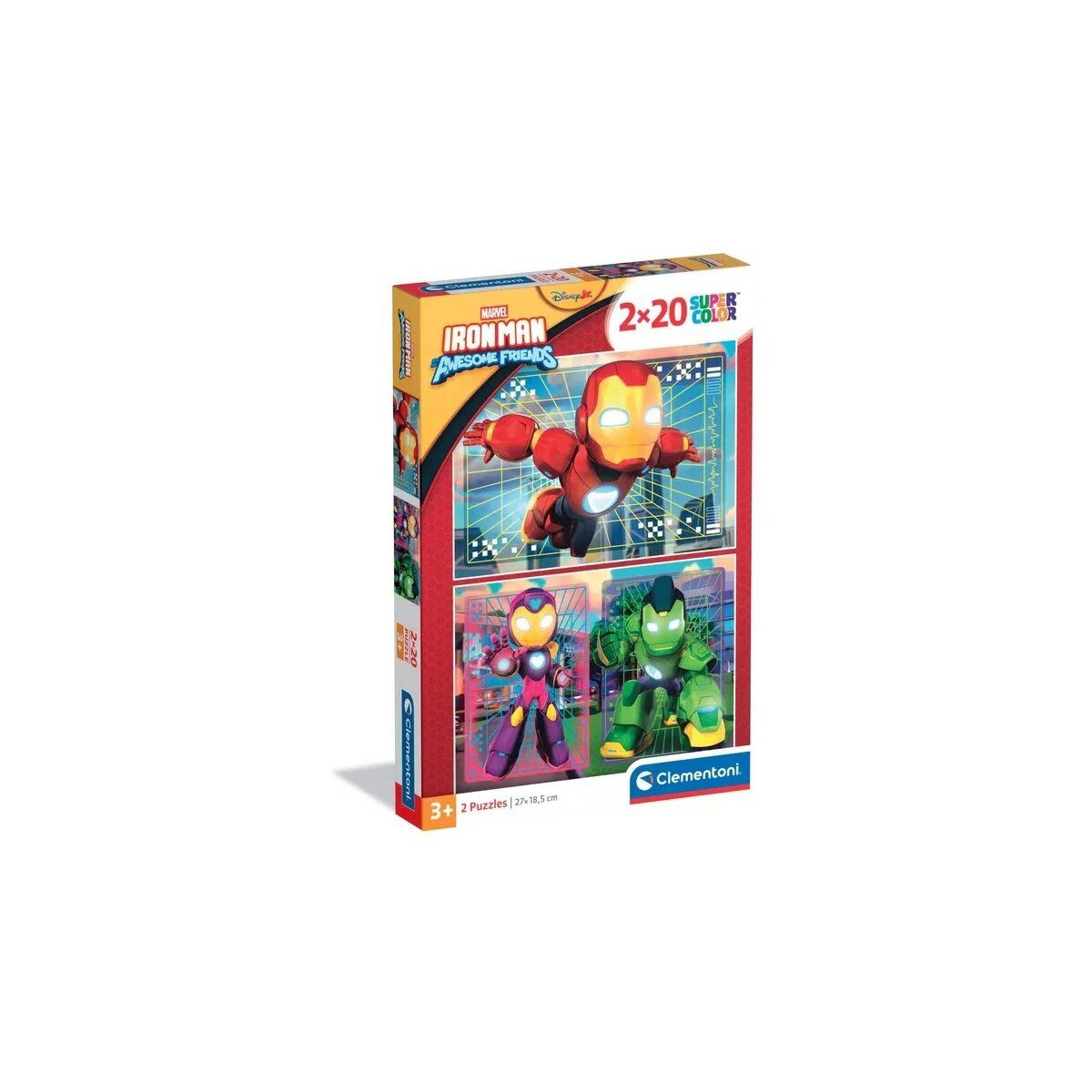 MARVEL Lernspielzeug Avengers Hero Squad Iron Man und Superteam 2x20 Teile