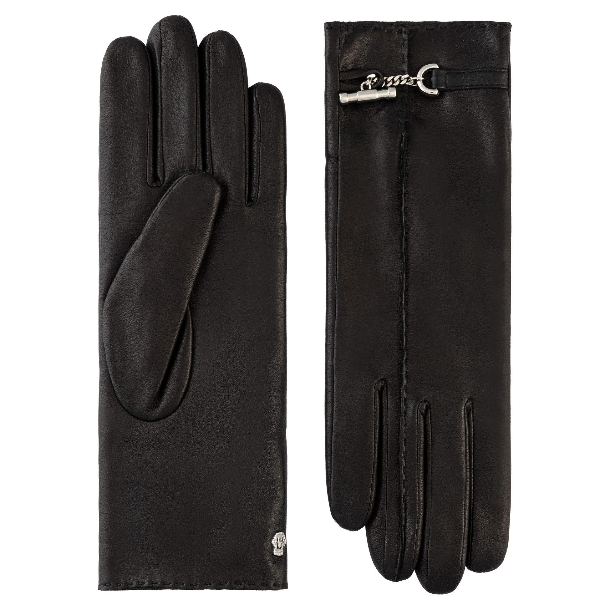 Roeckl Lederhandschuhe CHEVAL Lederhandschuh mit Metall-Applikation