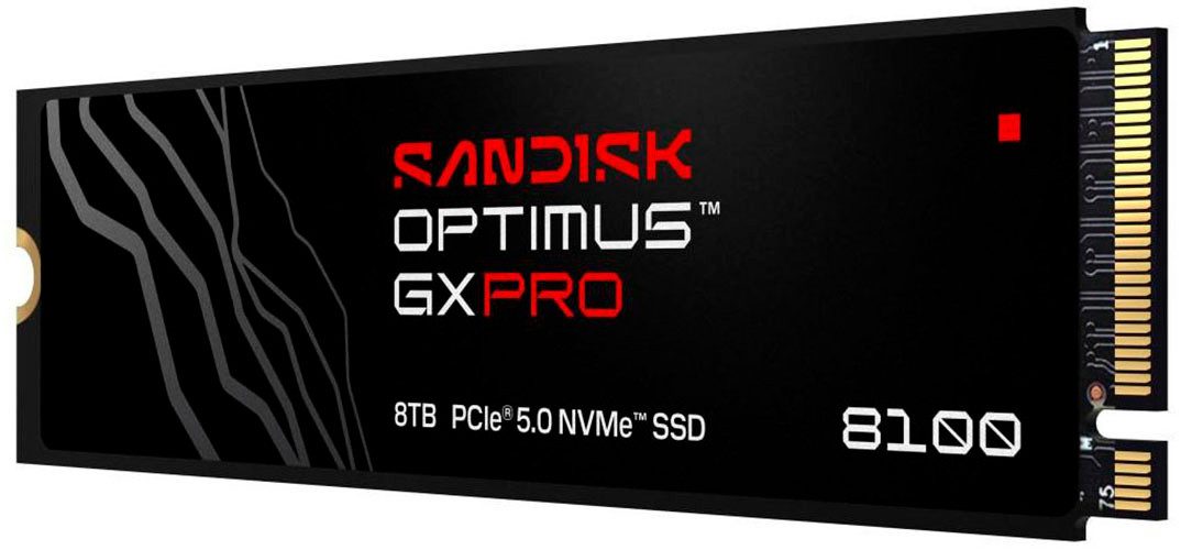 Sandisk Interne SSD "Optimus" GX PRO 8100 interne SSD (2 TB) 14,90 MB/S Lesegeschwindigkeit, 14 MB/S Schreibgeschwindigkeit