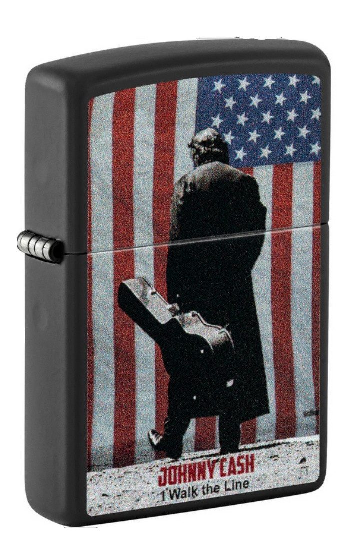 Westernlifestyle Feuerzeug Zippo Feuerzeug - Johnny Cash Man in Black schwarz color