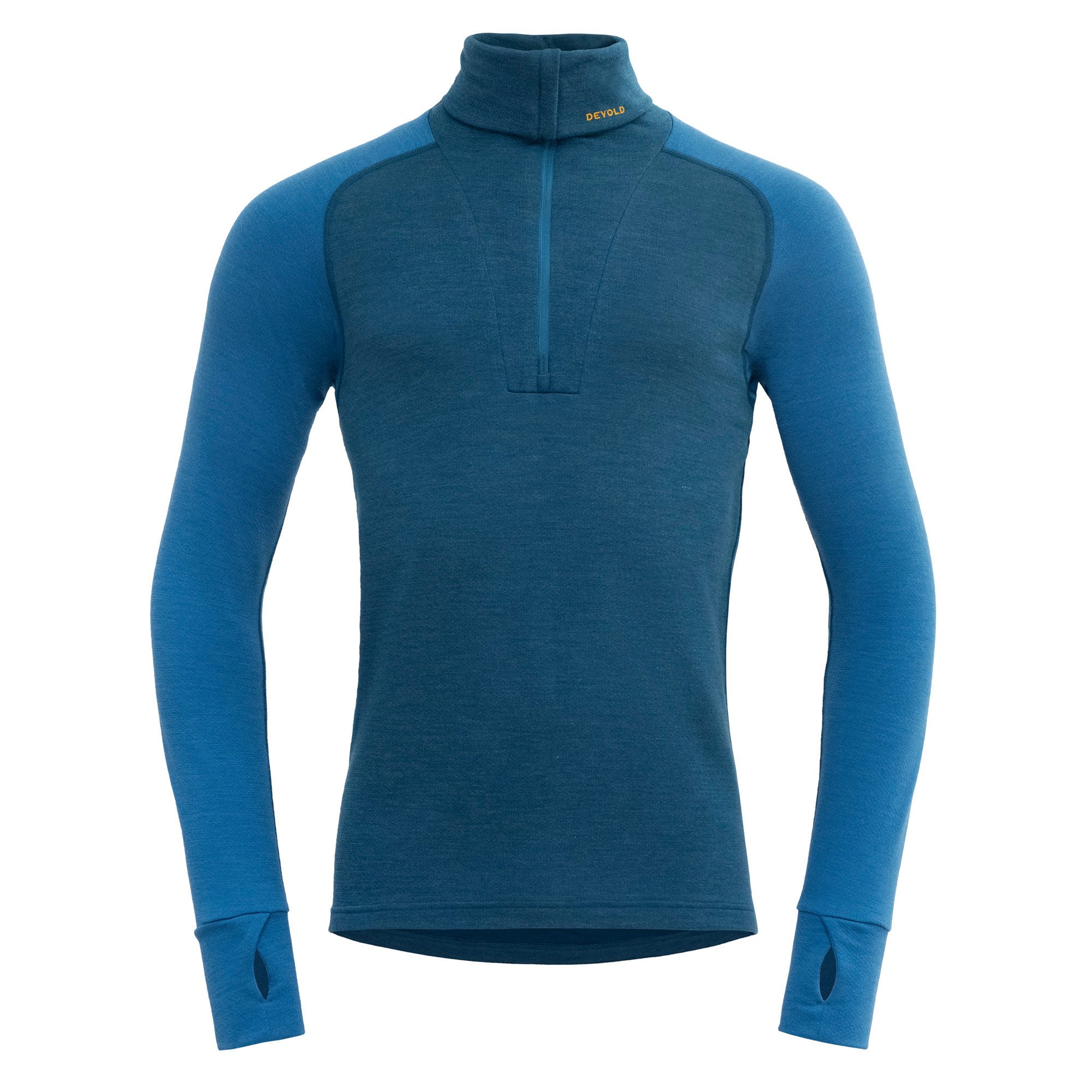 Devold Langarmshirt EXPEDITION MERINO SILK ZIP blau