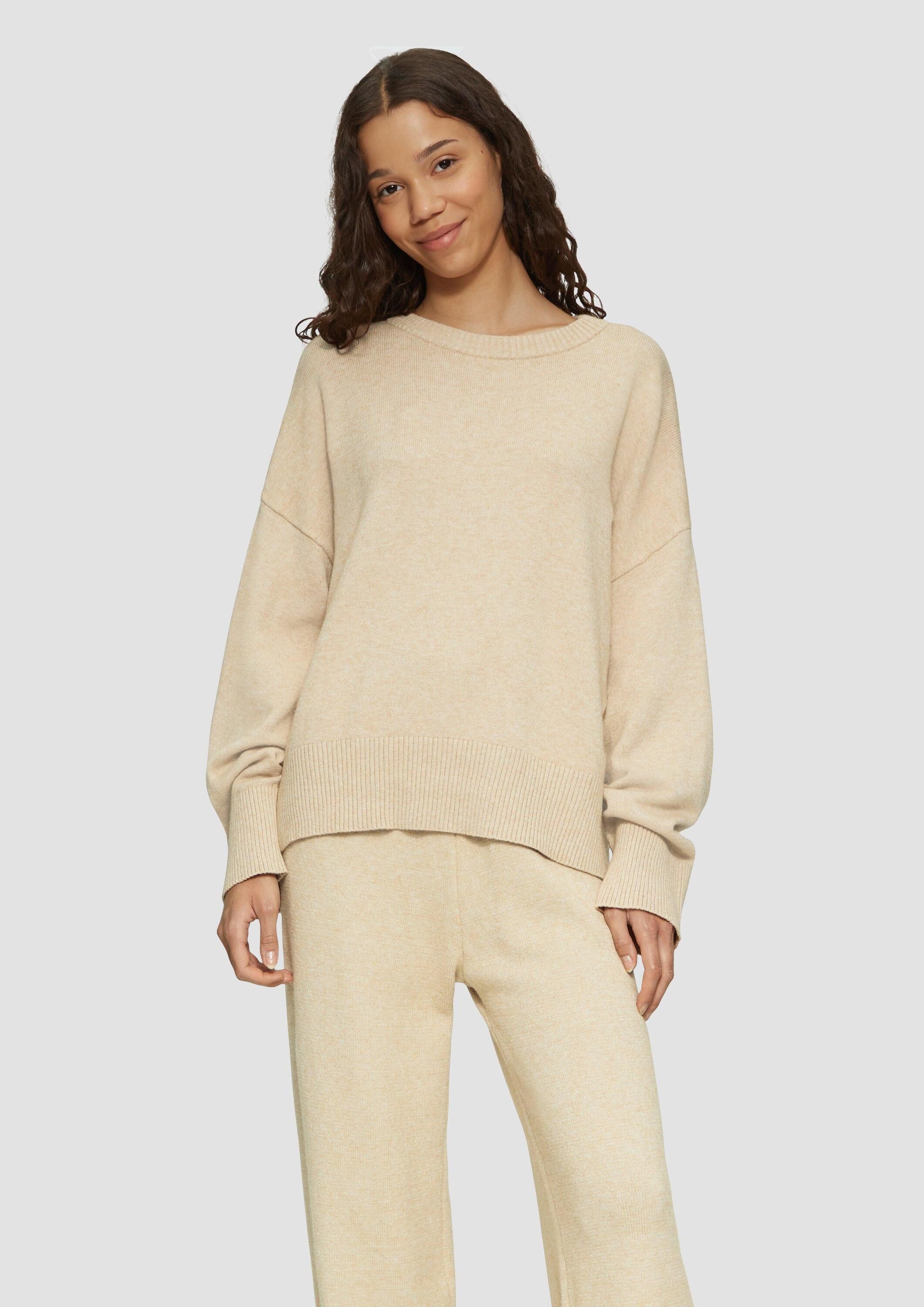 QS Longpullover Strickpullover Weicher Strickpullover mit günstig online kaufen