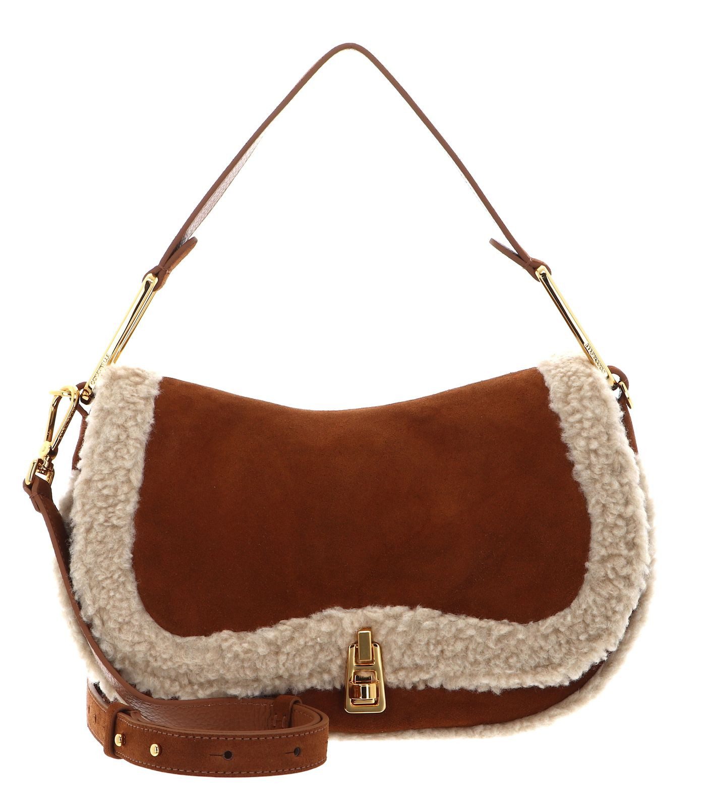 Schultertasche Eco Shearling Suede Leather Shoulderbag