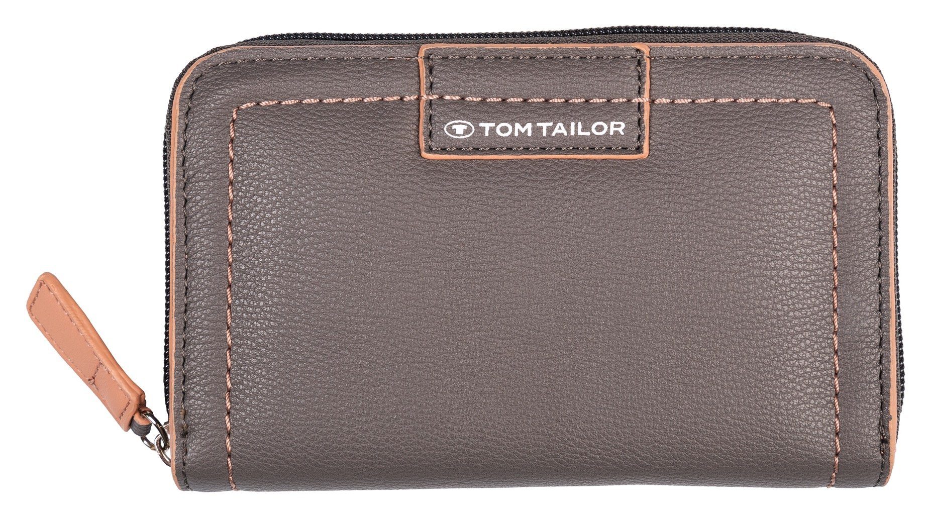 TOM TAILOR Geldbörse Miri Mare Medium zip wallet, im praktischen Design grau