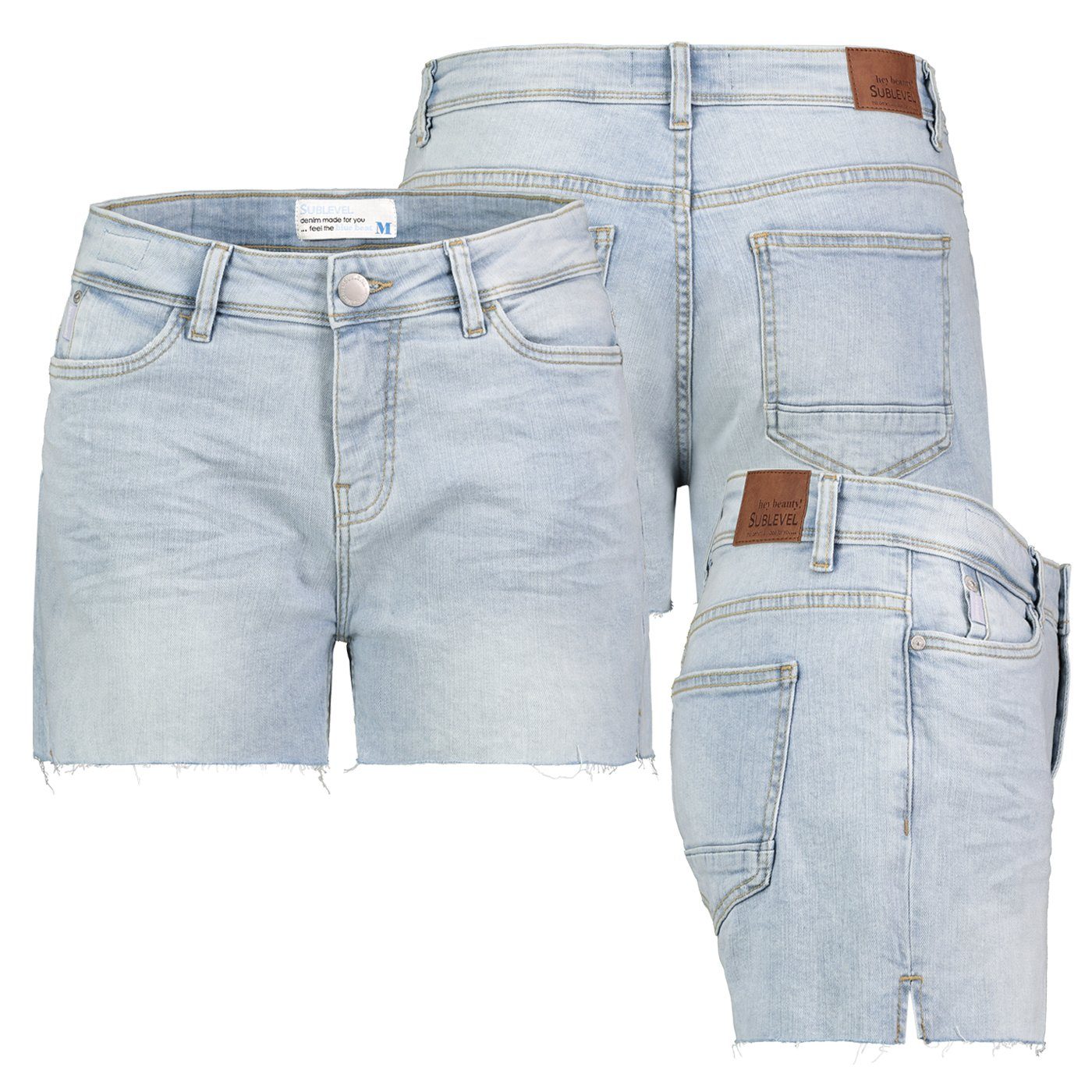 SUBLEVEL Bermudas Damen Jeans Shorts Bermuda günstig online kaufen