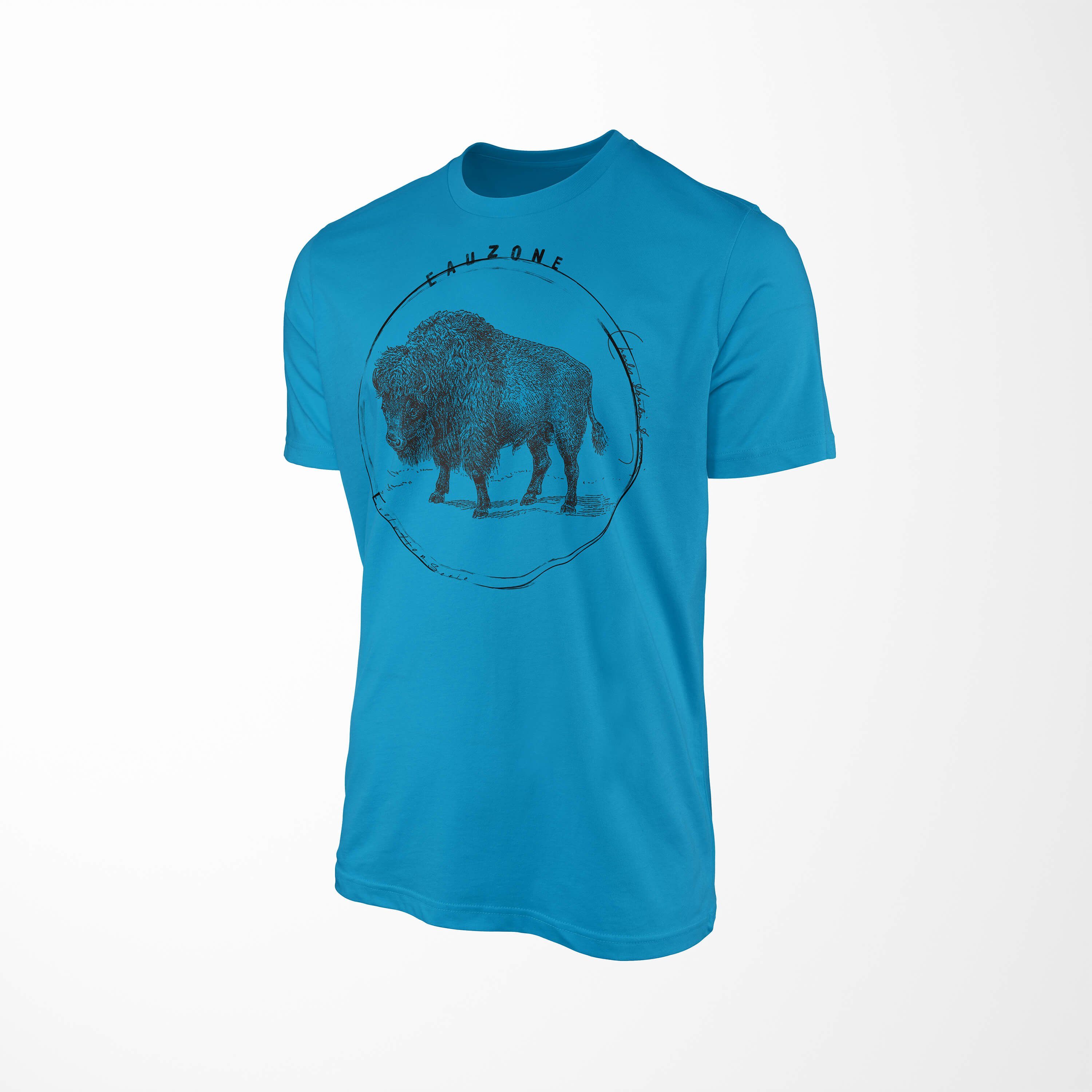 Sinus Art T-Shirt Bison T-Shirt Atoll Herren Evolution