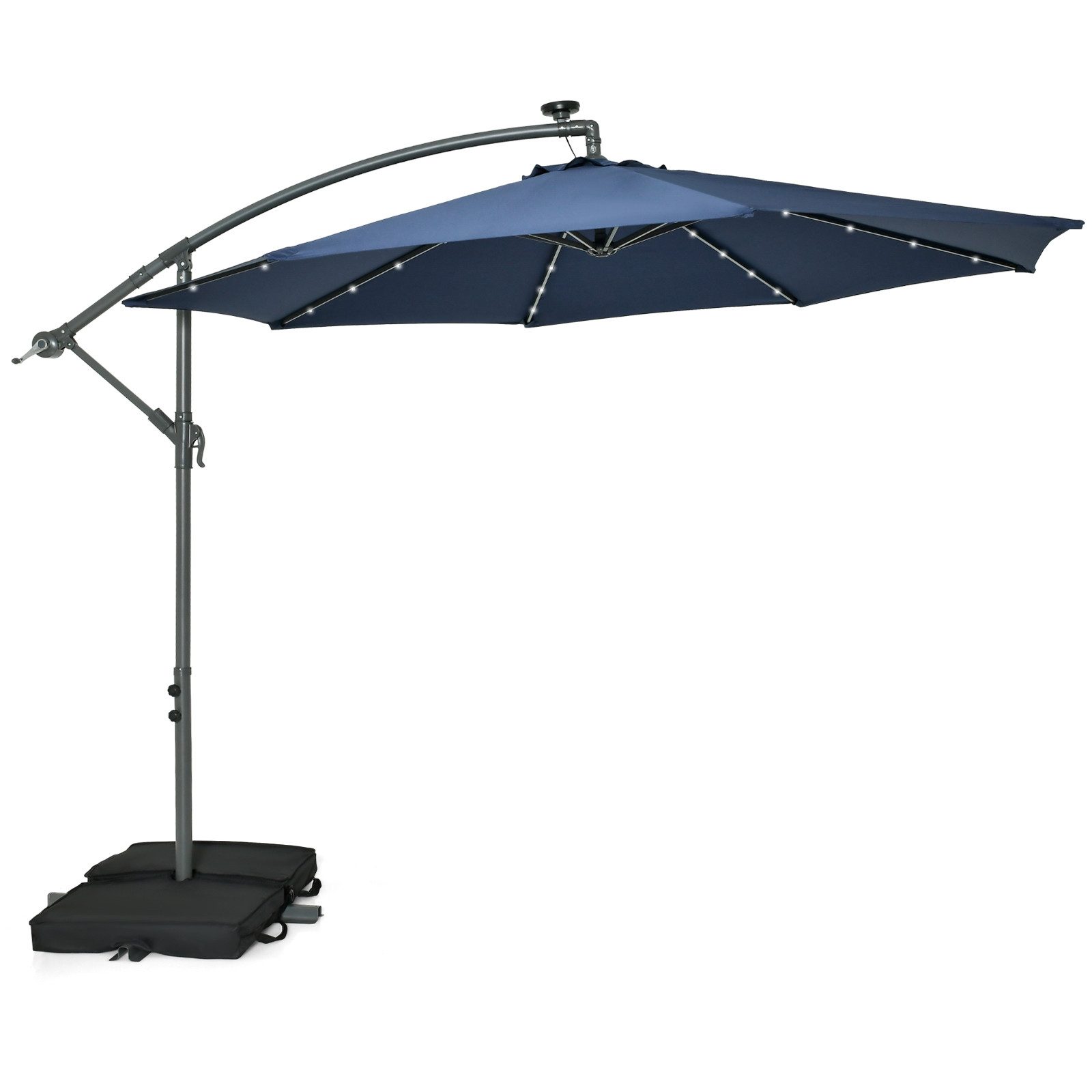 COSTWAY Sonnenschirm Gartenschirm, mit Ständer, 40 günstig online kaufen
