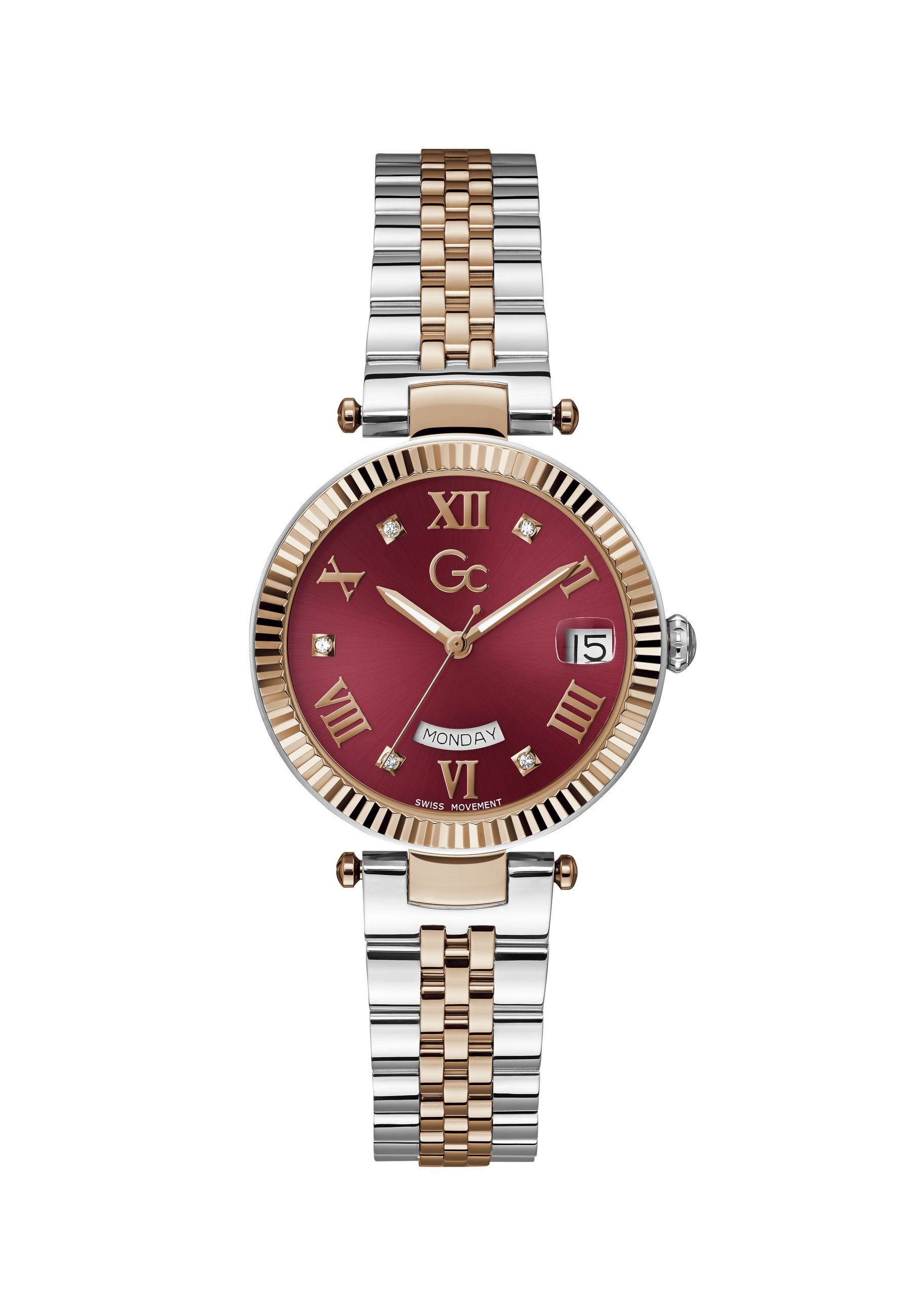 Guess Collection Quarzuhr Gc Flair Mid Size Metal, (1-tlg., Not a set – not applicable to this product), Quarz Analog