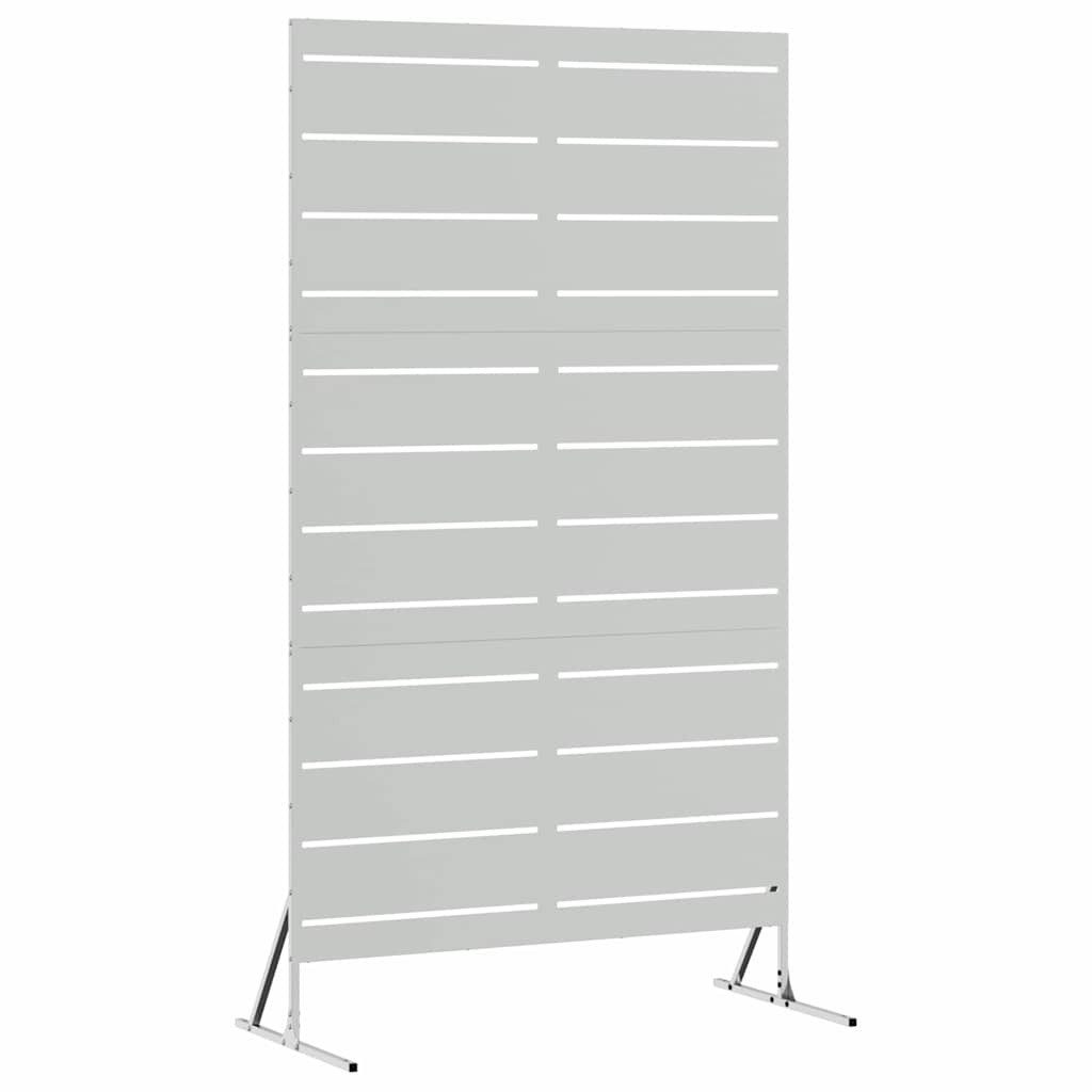 vidaXL Gartenzaun Sichtschutz 100 x 50 x 180 cm Verzinkter Stahl Silber, (1-St)