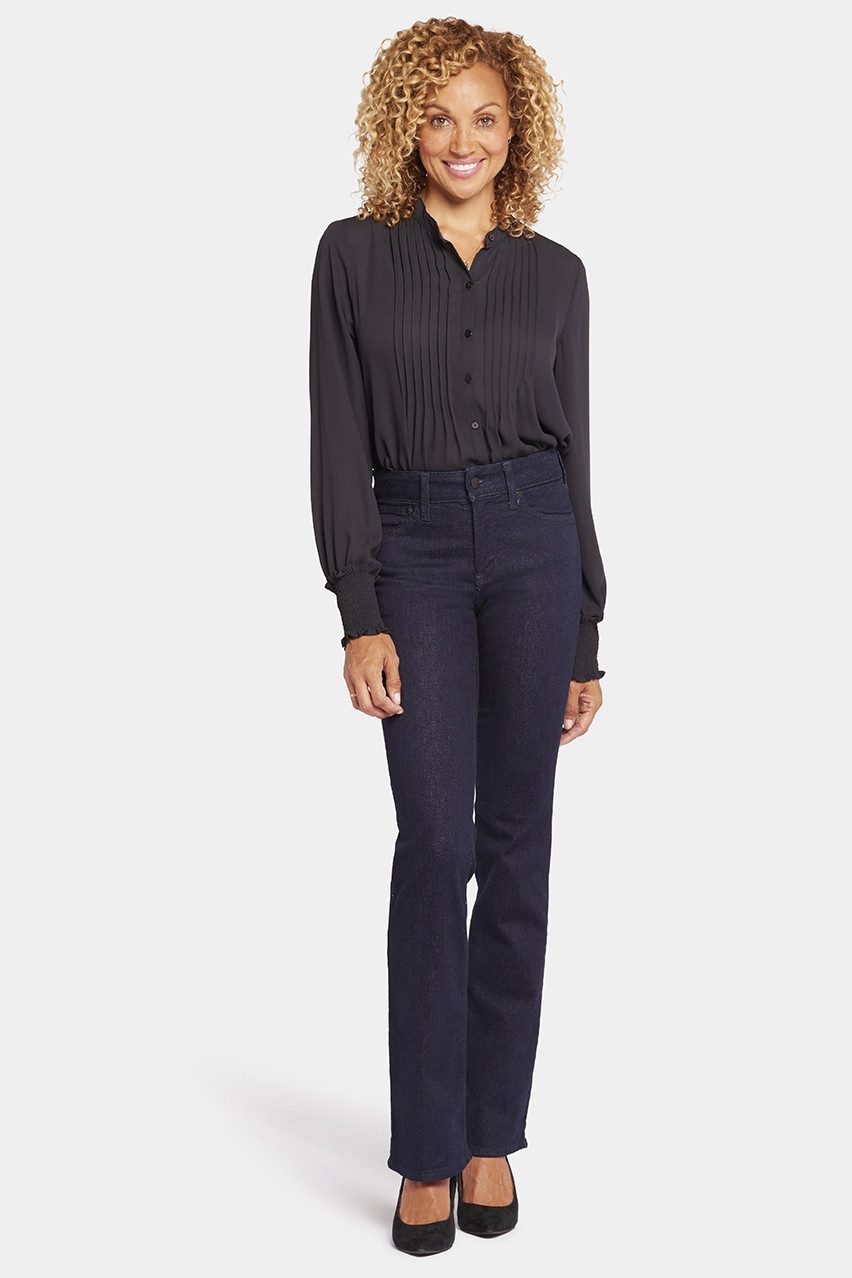 NYDJ Bootcut-Jeans Barbara Bootcut Jeans Dunkelblau Premium Denim