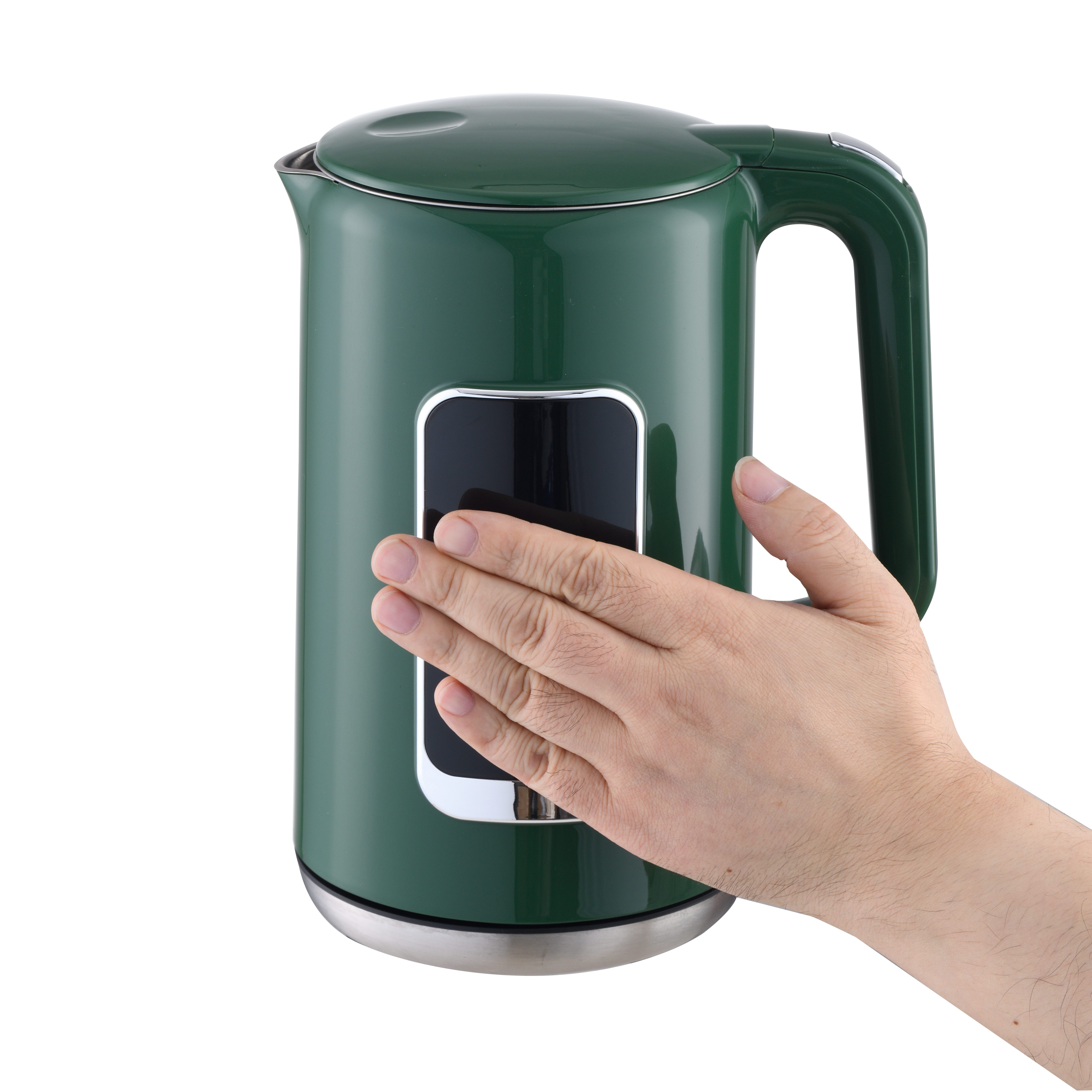 LMG Germany Wasserkocher Wasserkocher 2200 Watt 40–100 °C Digitalbildschirm Warmhaltefunktion, 2200 W, Cool-Touch-Gehäuse, Edelstahl innen, Temperaturwahl, Warm – Bild 3 von 3