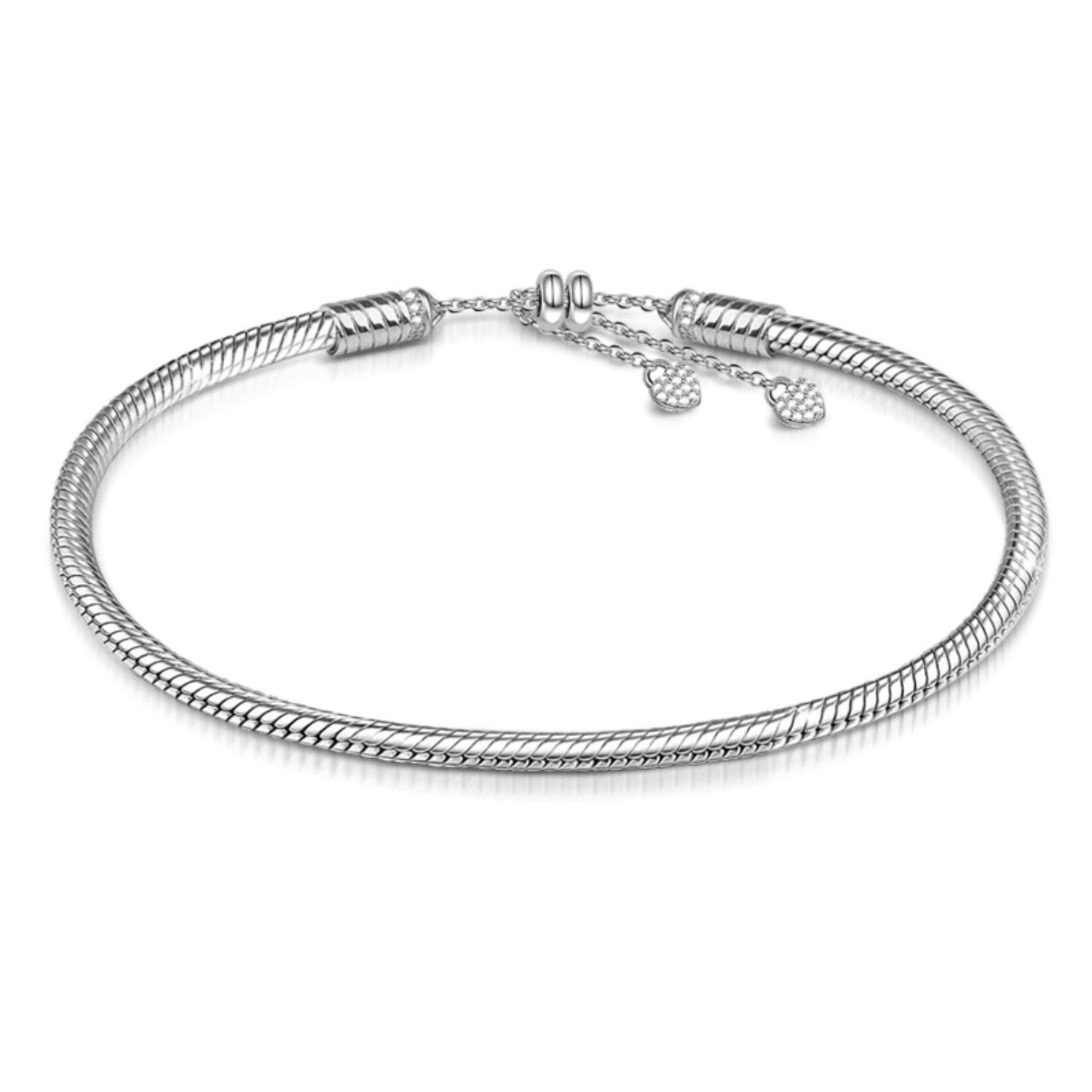 Gnoce Perlenarmband Gnoce Armband verstellbar DMB003 Silber