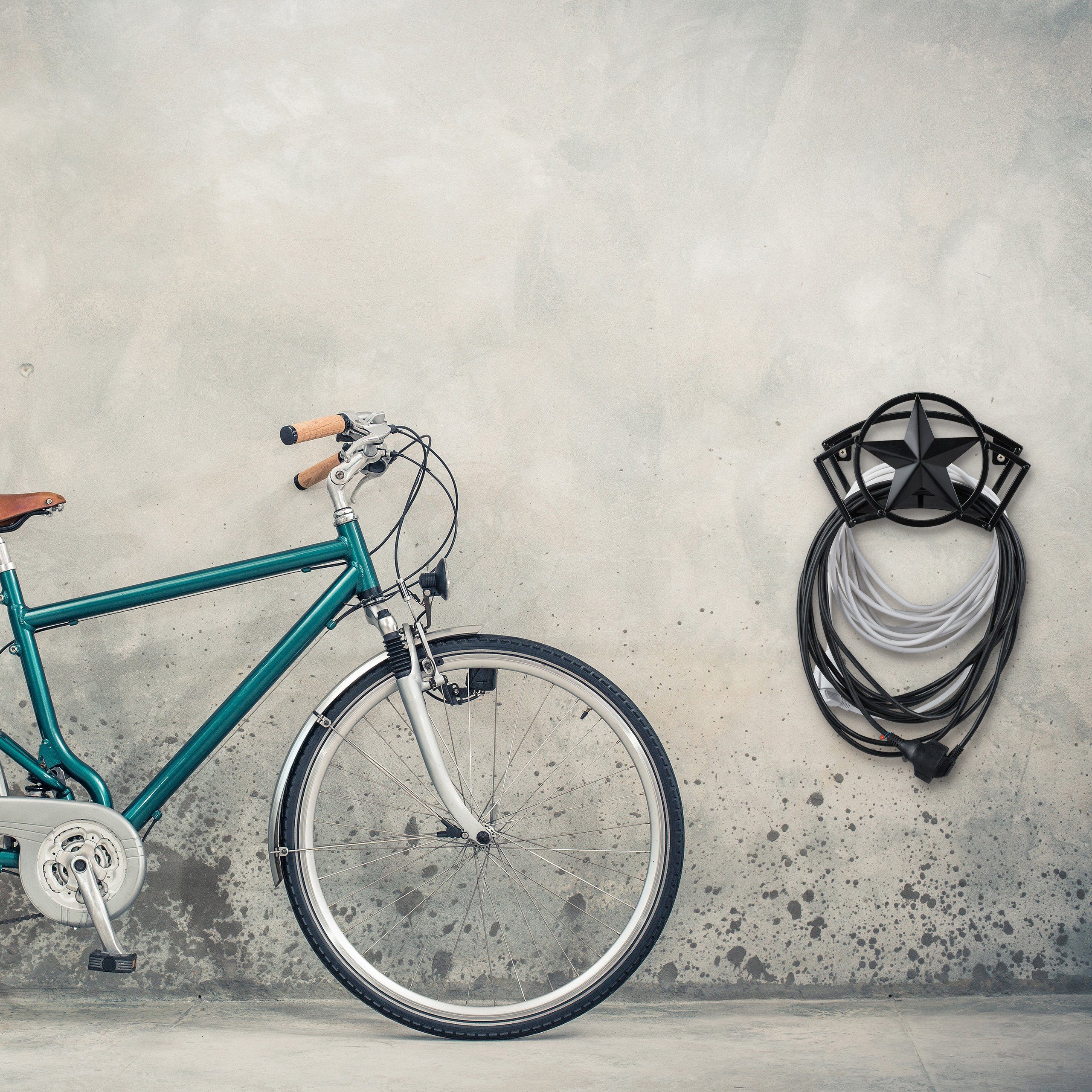 relaxdays Schlauchhalterung Schlauchhalter Wand