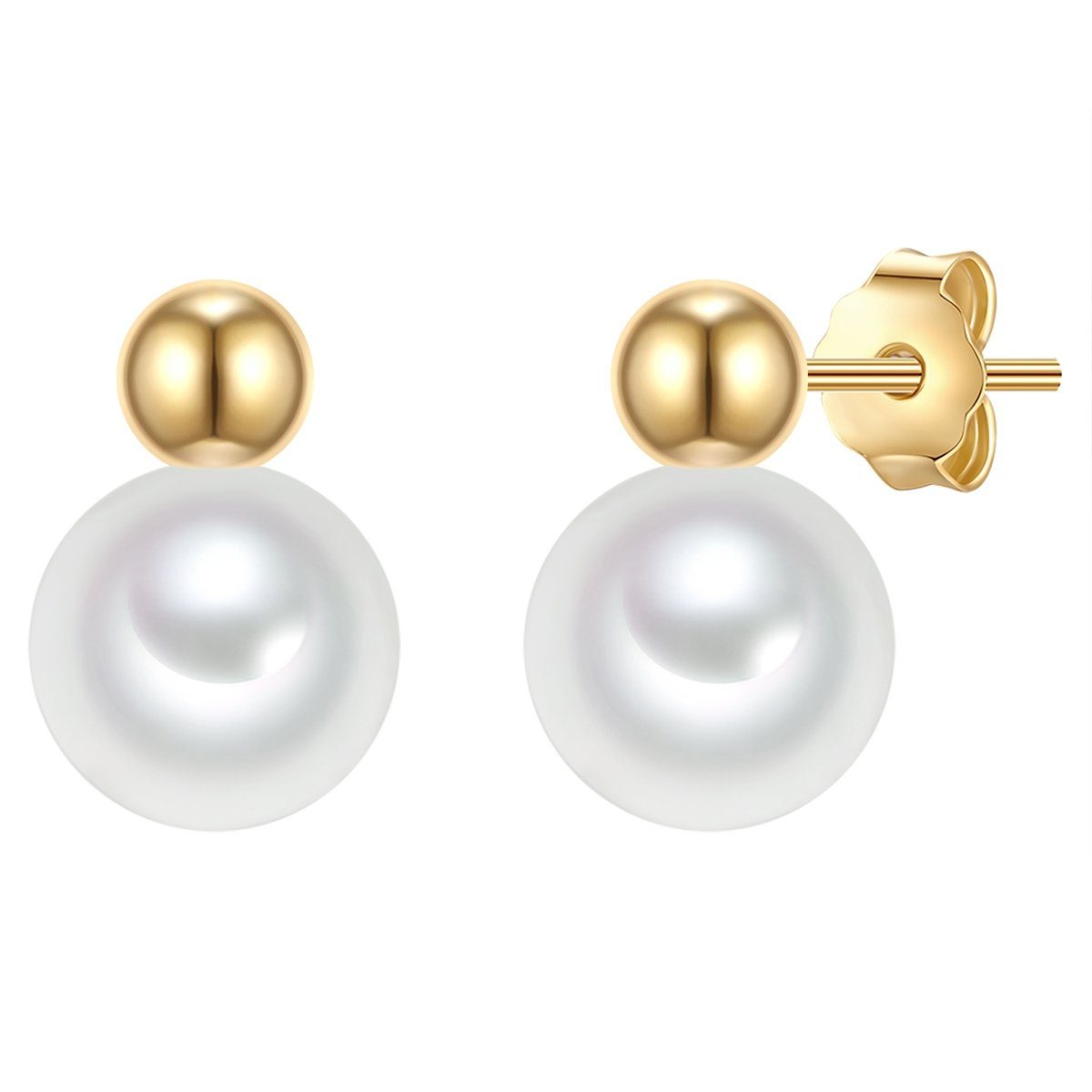 Valero Pearls Perlenohrringe gelbgold, aus Sterling Silber