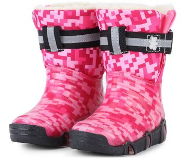 Ladeheid Kinder Mädchen Jungen Schneestiefel Gummistiefel gefüttert LAZT008 Gummistiefel