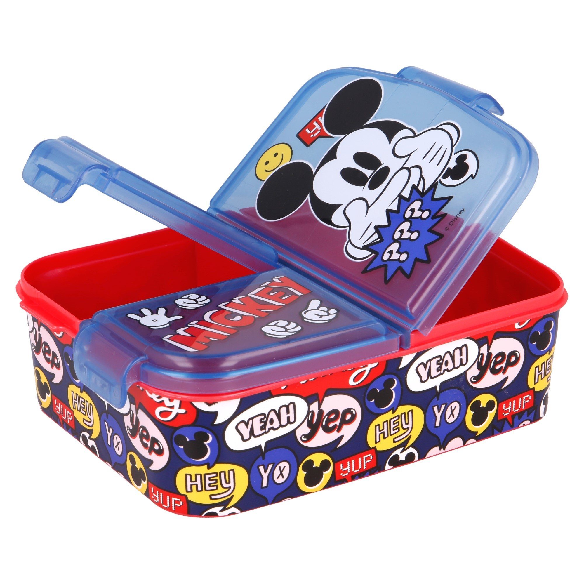 Brotdose Alu-Trinkflasche teiliges Besteck Set, XL 4 Disney (4-tlg), 530 Lunch ml Mickey Disney Lunchbox Maus