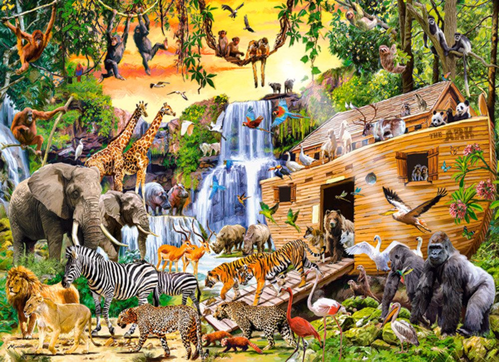 Castorland Puzzle Tiere der Arche Noah, Puzzleteile