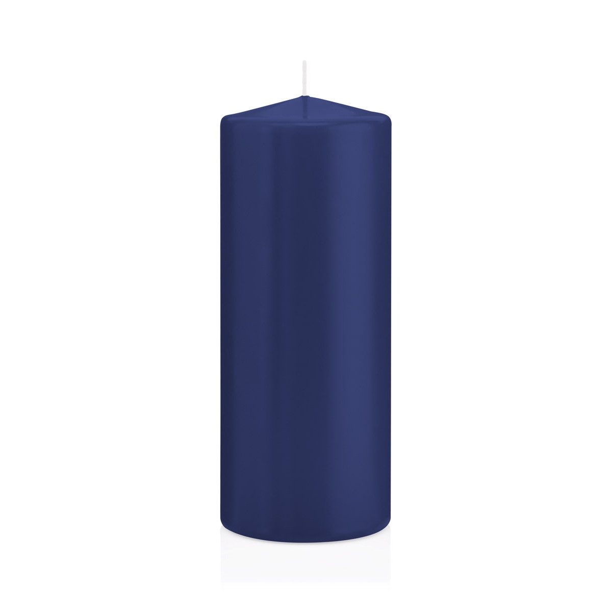 Wiedemann Kerzen Stumpenkerze Stumpenkerzen Dunkelblau Ø 78 x 200 mm, 8 Stück
