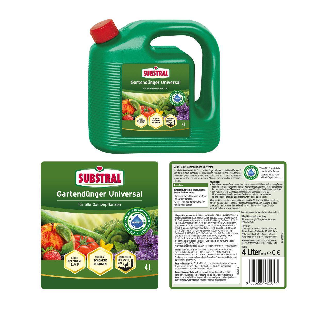 Substral Pflanzendünger Substral Gartendünger Universal flüssig 4 L