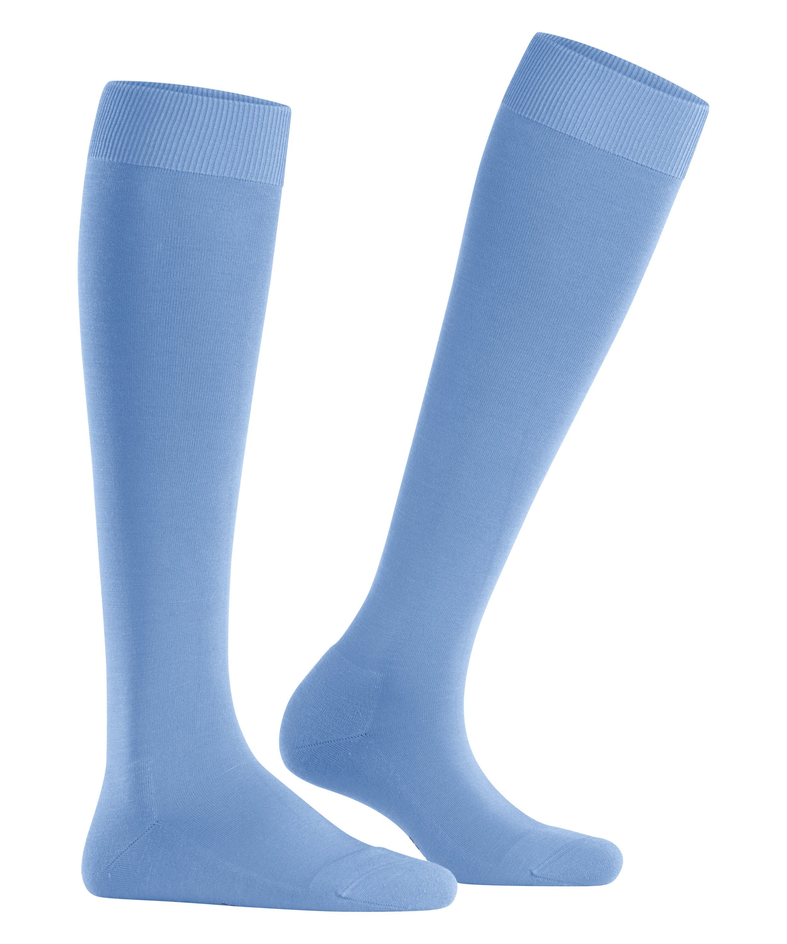 FALKE Kniestrümpfe ClimaWool (1-Paar) aus Mischung Wolle-Lyocell arcticblue klimaregulierender (6367)