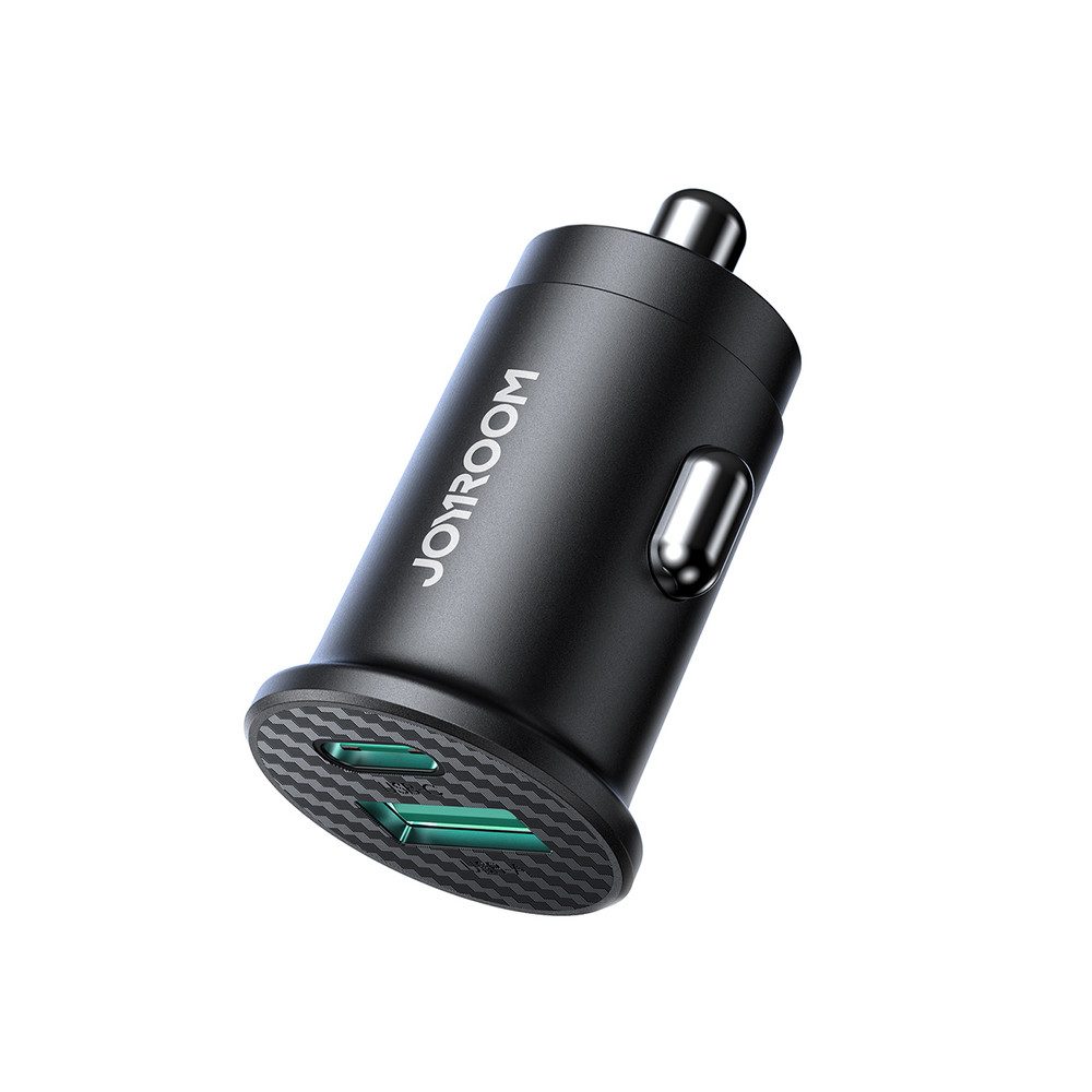 JOYROOM Autoladegerät Schnellladeadapter Zigarettenanzünder KFZ-Adapter Zigarettenanzünder zu USB-A, USB-C, 15 W Schnellladung, USB-A & USB-C, 6-fach Schutz