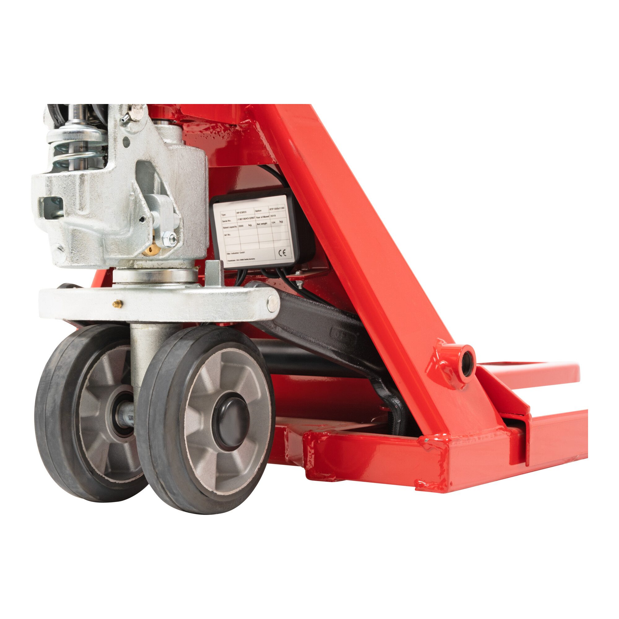 Stier Schraube STIER Wiege-Hubwagen elektrisch mit Drucker 2000kg Tragkraft 1kg-Schri
