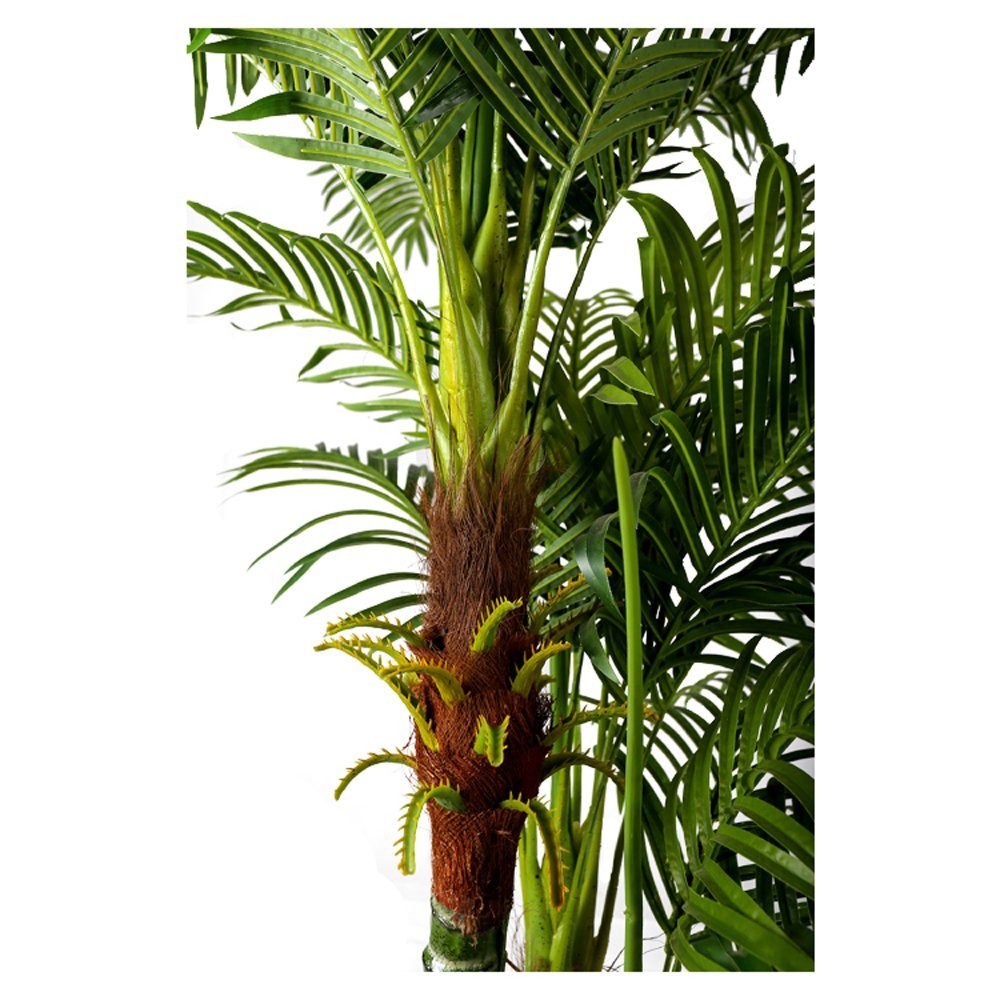 Kunstpalme Palme KP103 fertig Hoch, 180 Stämmen mit Palme Arnusa, 180cm 3 Topf Pflanze im cm, groß künstliche Höhe