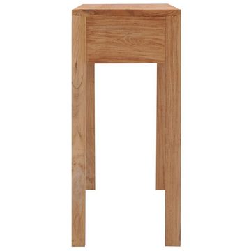 vidaXL Beistelltisch Konsolentisch 110x35x75 cm Massivholz Teak