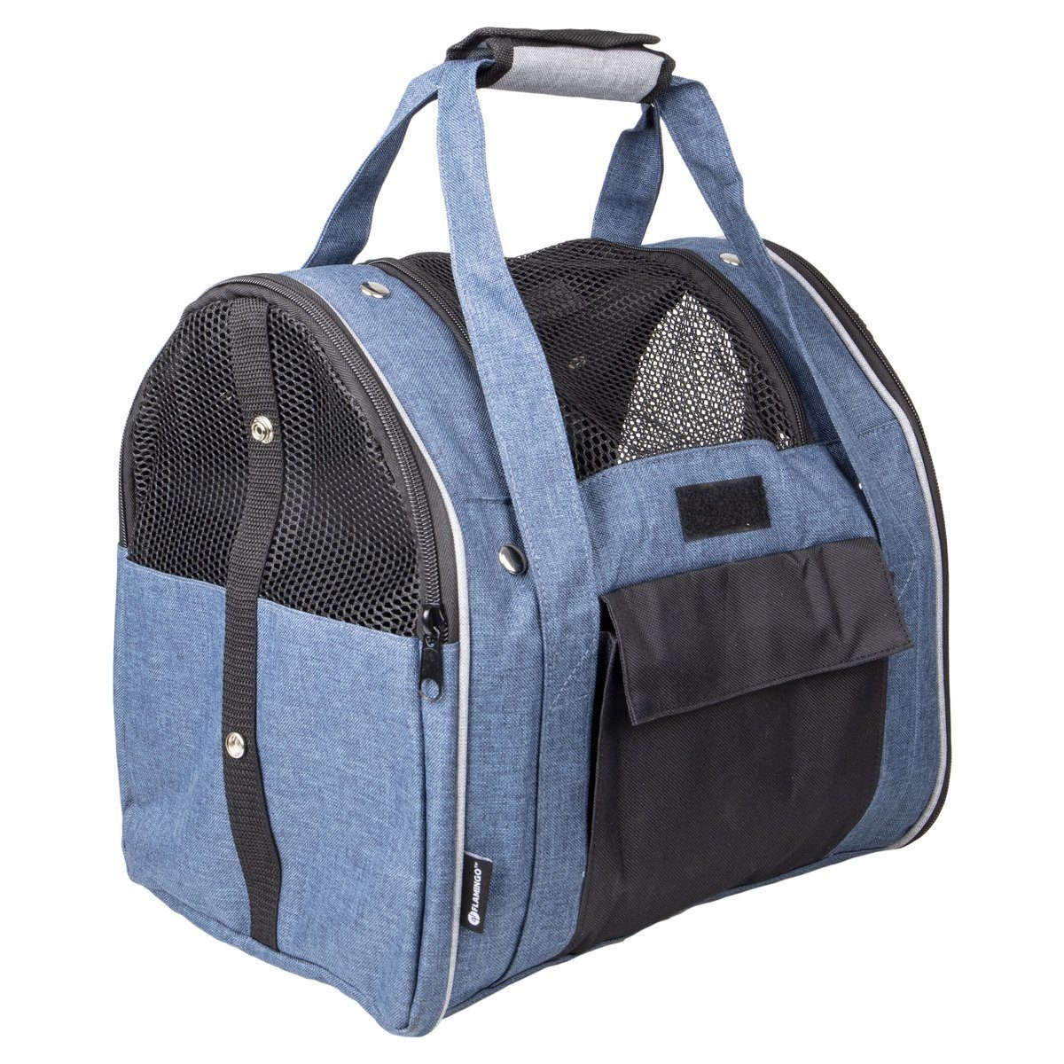 Flamingo Tiertransporttasche Rucksack Lenie blau