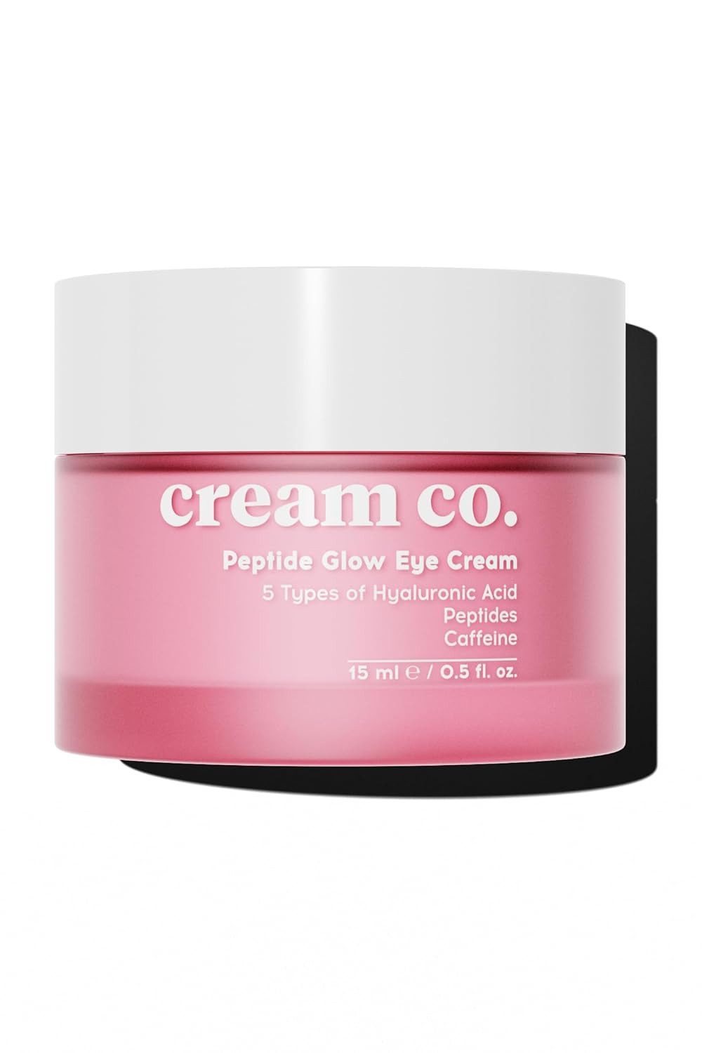 cream co. Gesichtspflege Augencreme mit Koffein, 5x Hyaluronsäure und Peptiden, Feuchtigkeitssp