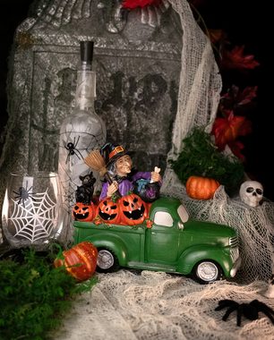 Horror-Shop Dekoobjekt Leuchtender Halloween Pick Up mit Hexe aus Kunstst