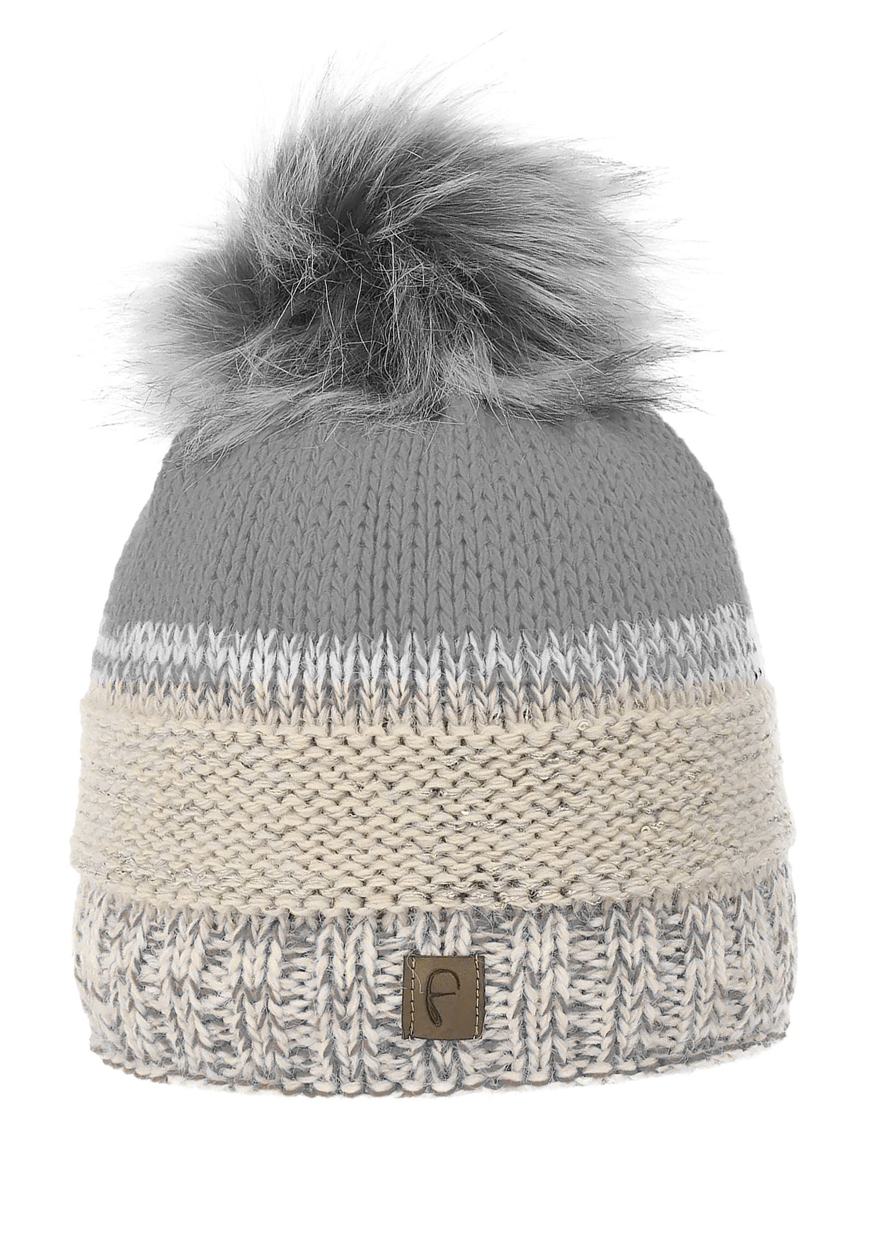 Faera Strickmütze Warme Strickmütze mit Bommel günstig online kaufen